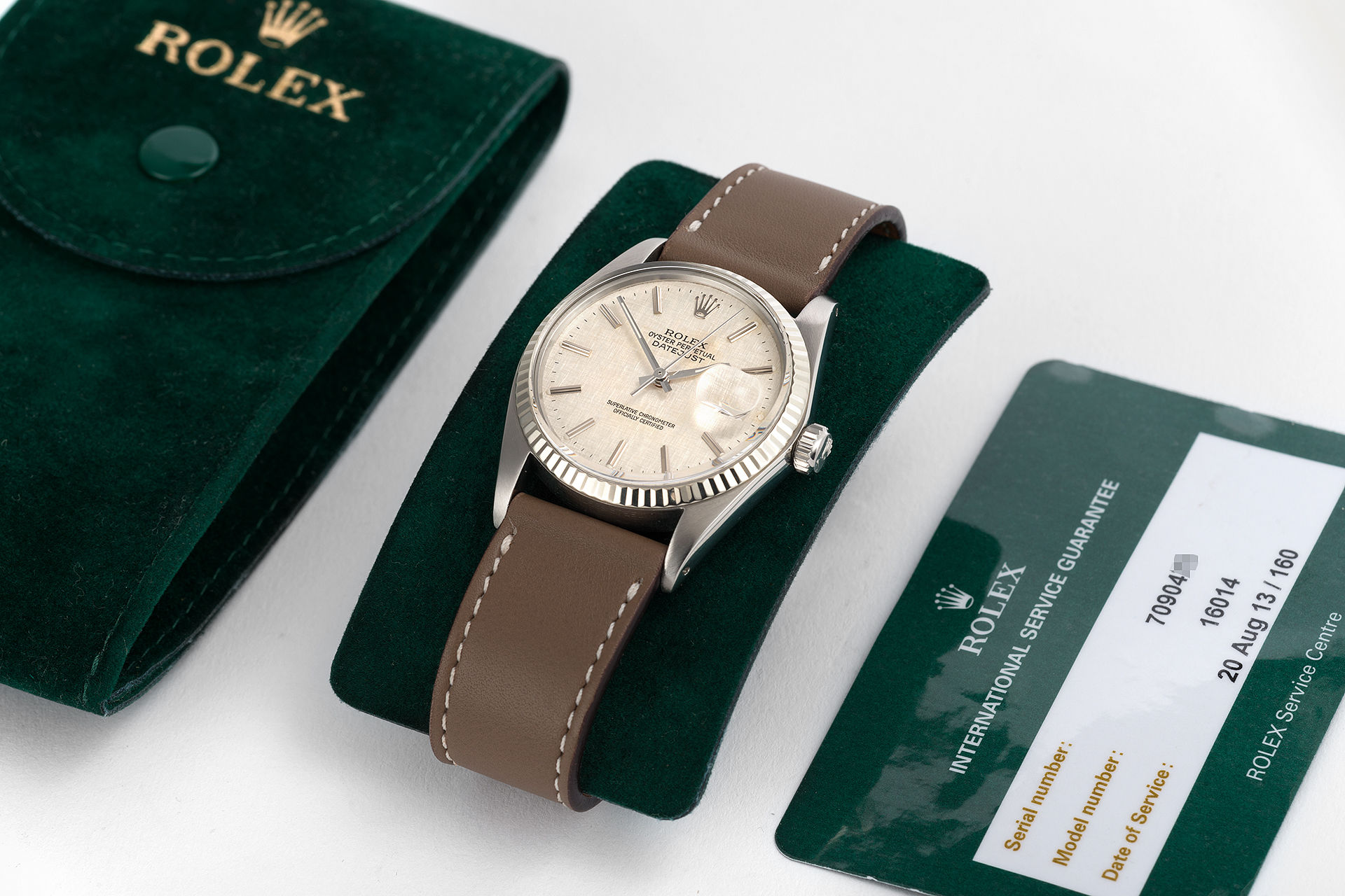 ref 16014 | Vintage White Gold Bezel | Rolex Datejust