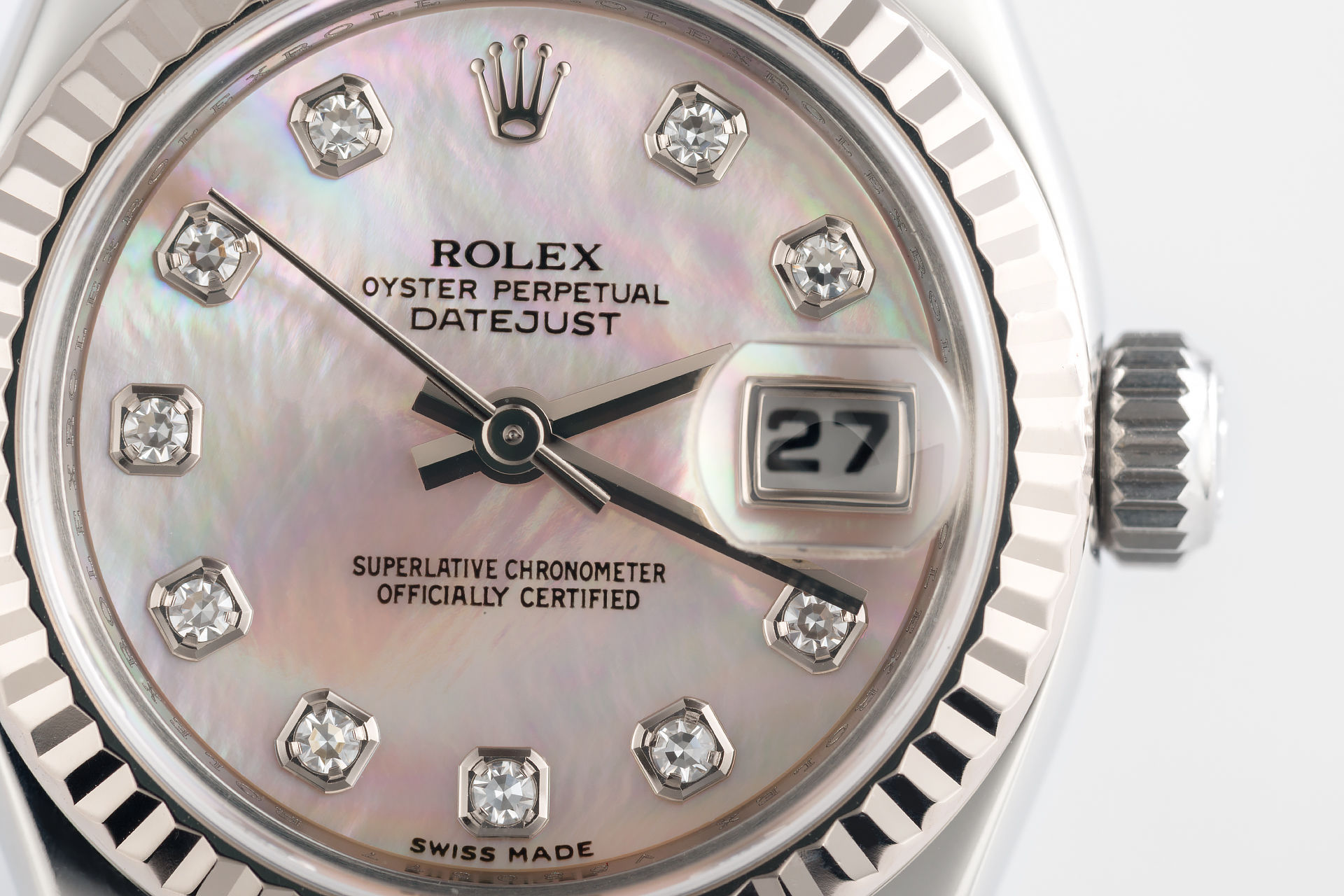 ref 179174 | 'White Gold Bezel' Mother Of Pearl | Rolex Datejust