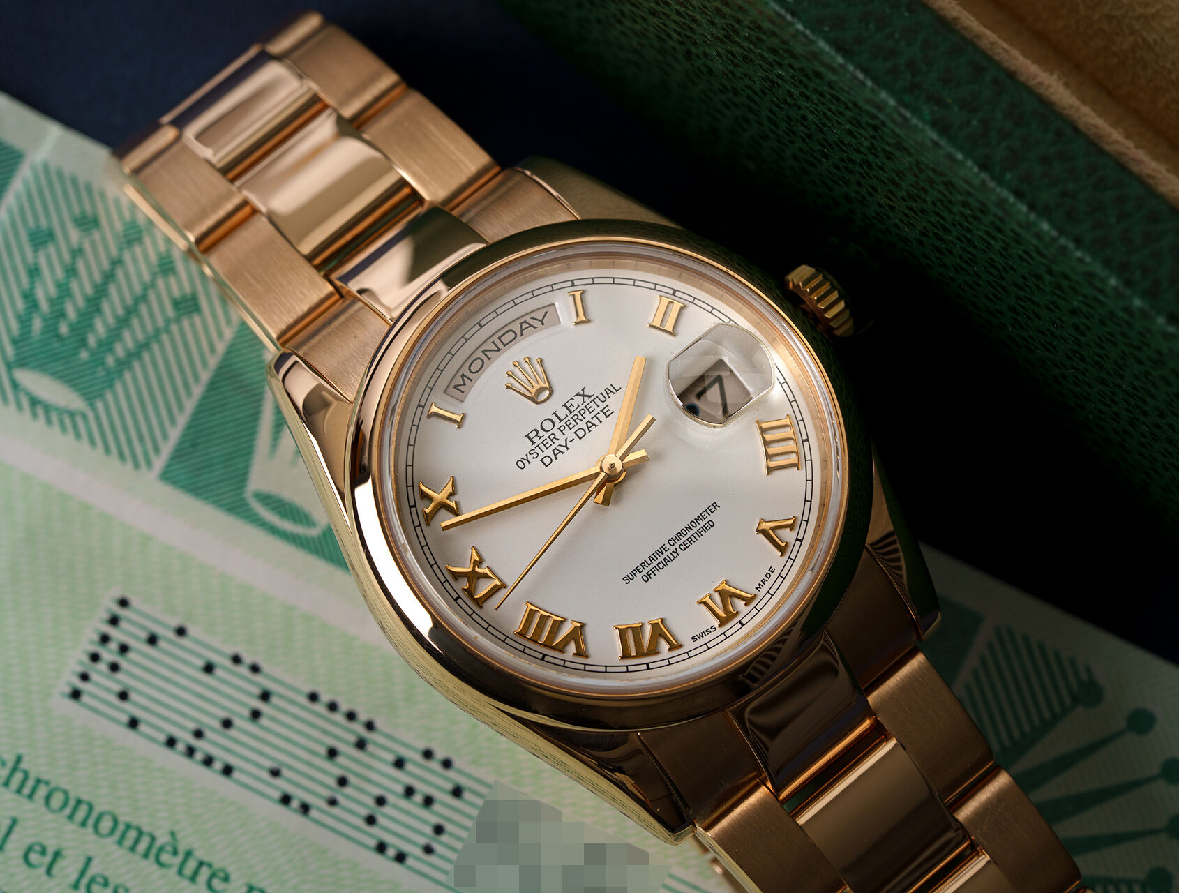 ref 118205 | 118205 - 18ct Rose Gold | Rolex Day-Date