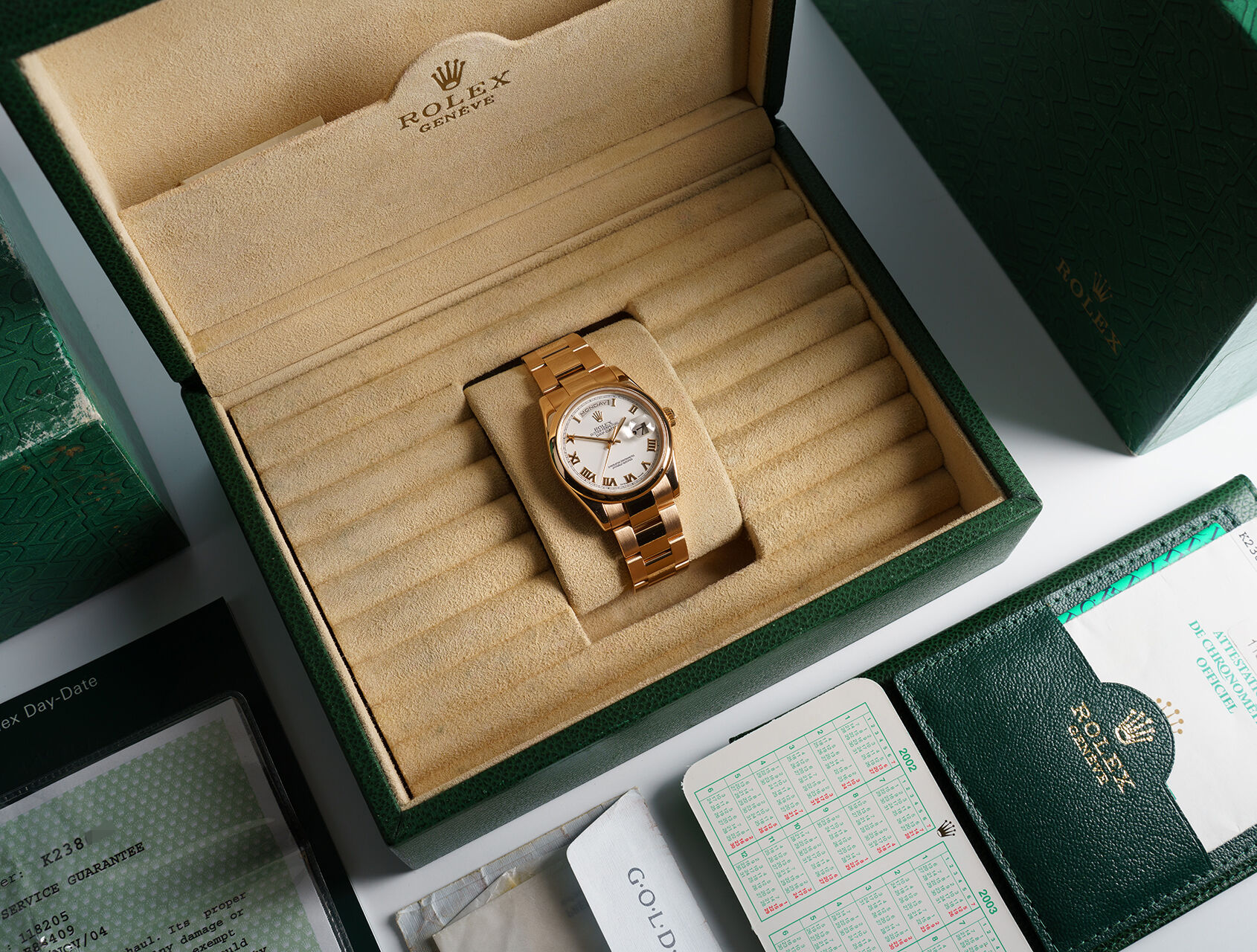 ref 118205 | 118205 - 18ct Rose Gold | Rolex Day-Date