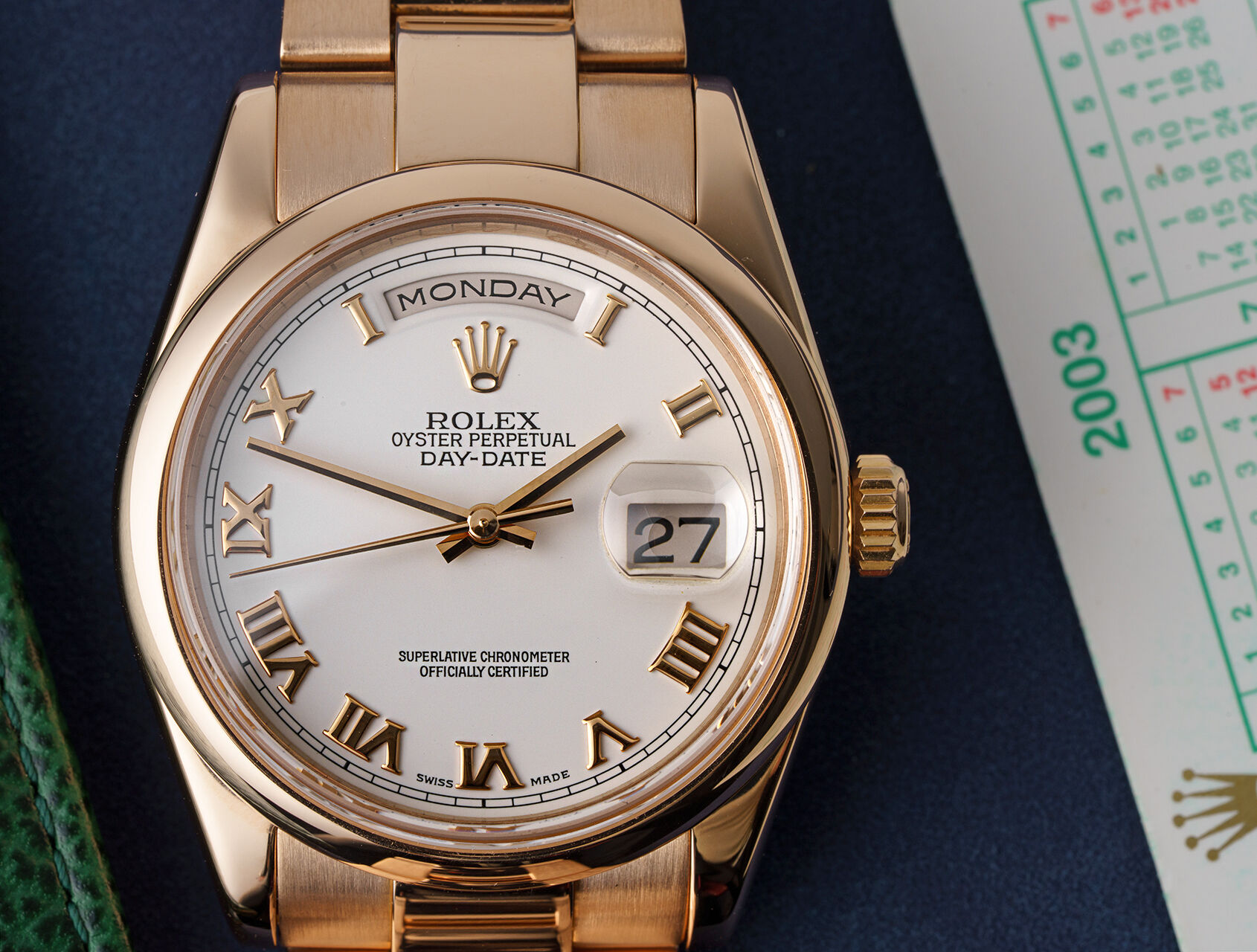 ref 118205 | 118205 - 18ct Rose Gold | Rolex Day-Date