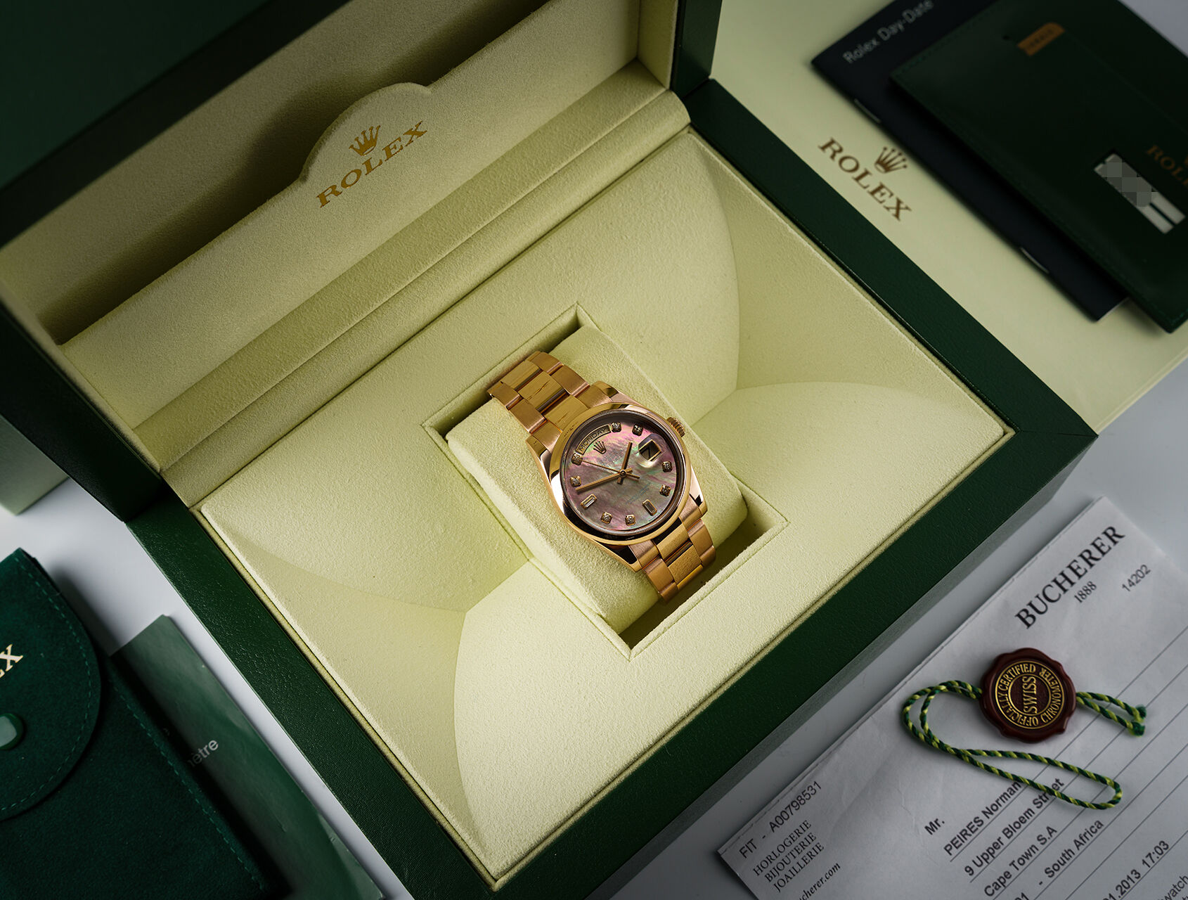 ref 118205 | 118205 - Box & Certificate | Rolex Day-Date