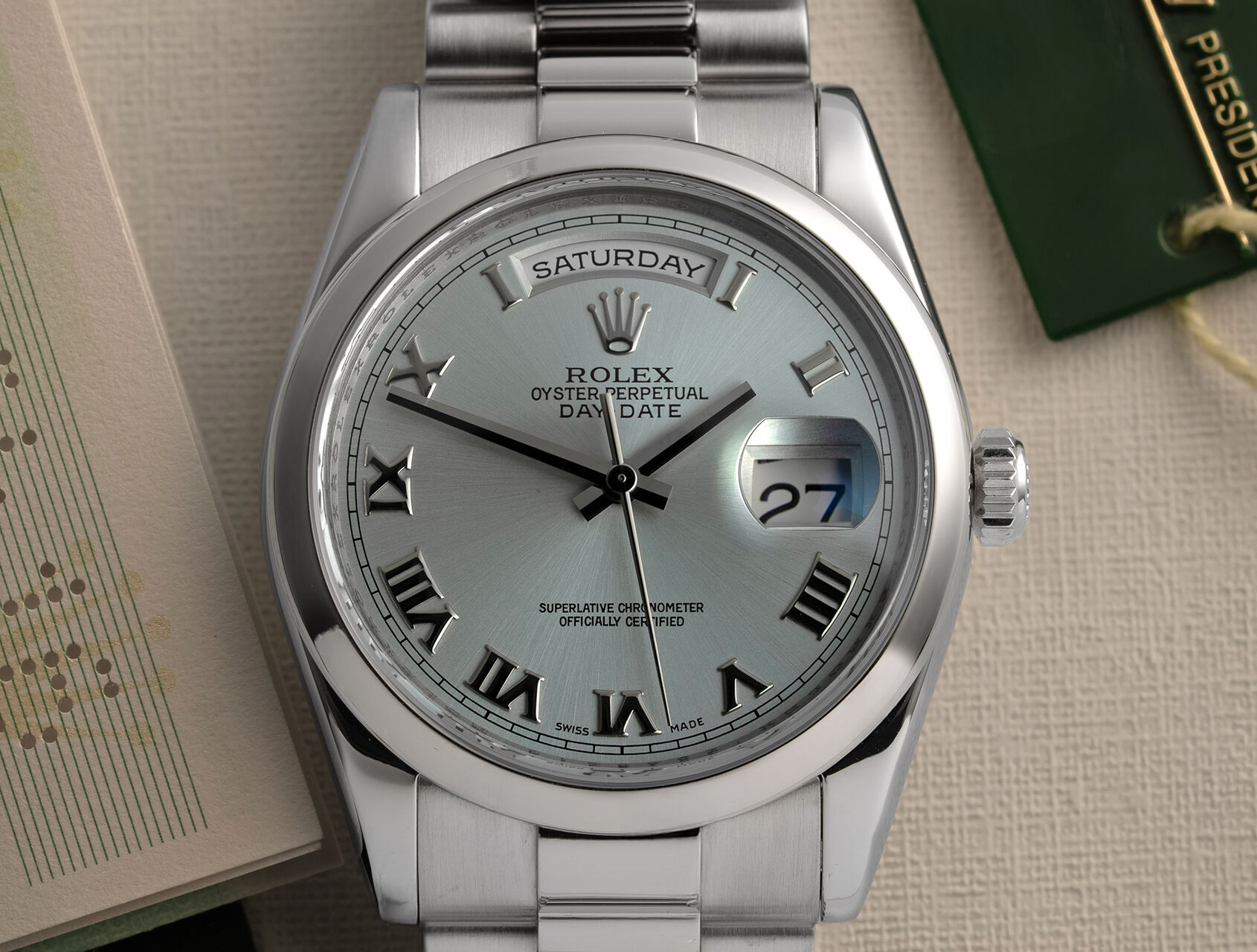ref 118206 | 118206 - Ice Blue | Rolex Day-Date