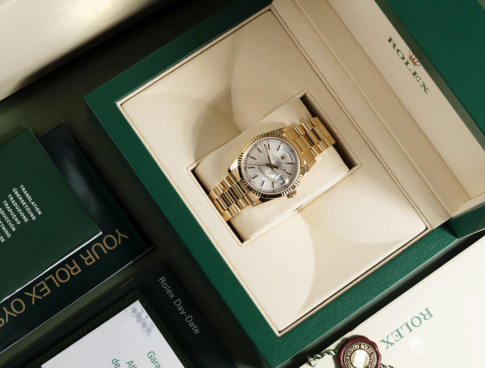 ref 118238 | 118238 - Box & Papers | Rolex Day-Date