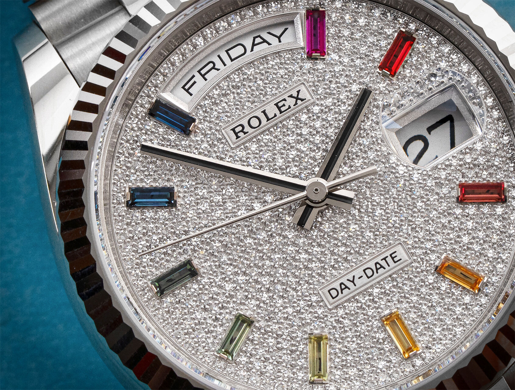 ref 128239 | 128239 - Pavé Rainbow | Rolex Day-Date