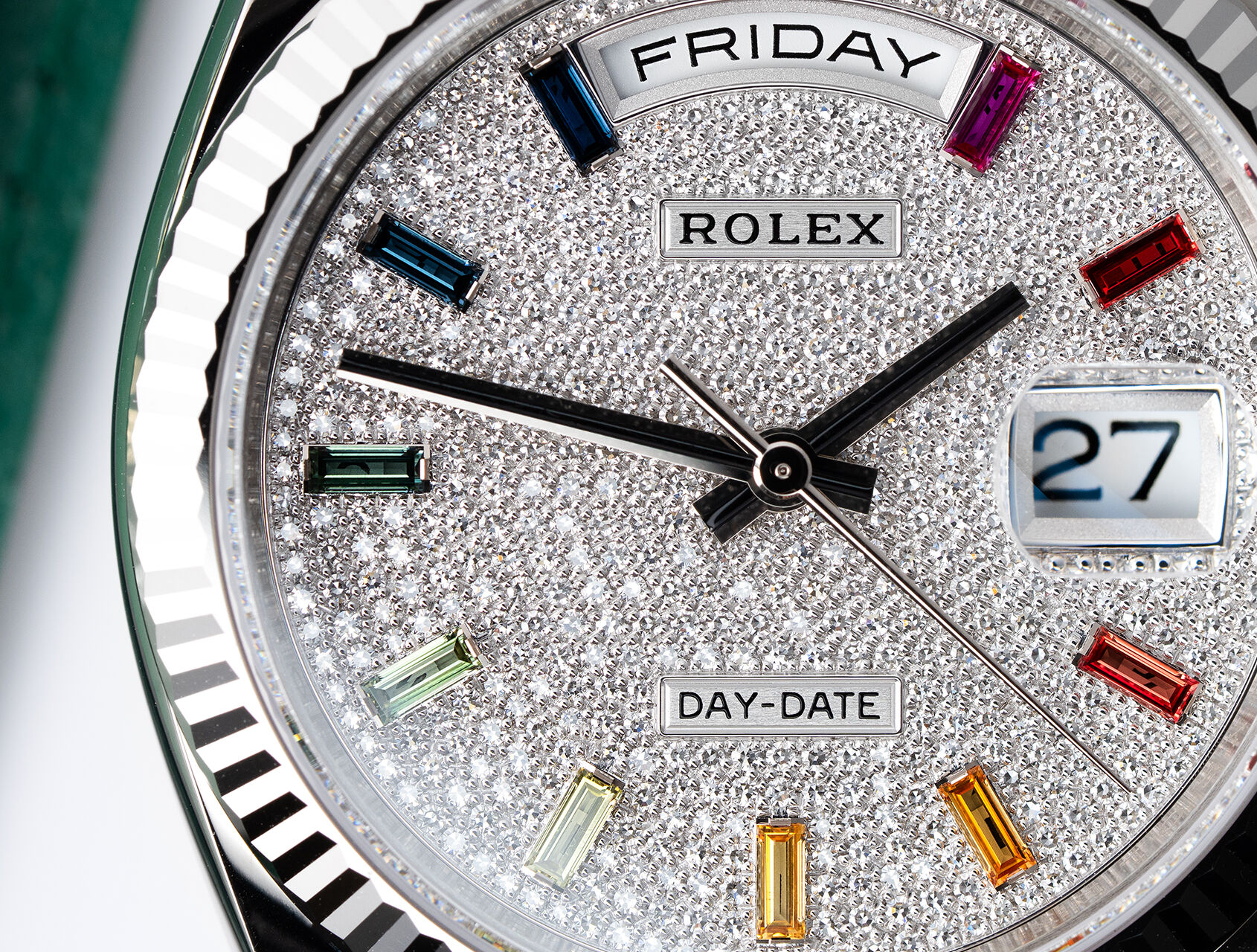 ref 128239 | 128239 - Pavé Rainbow | Rolex Day-Date