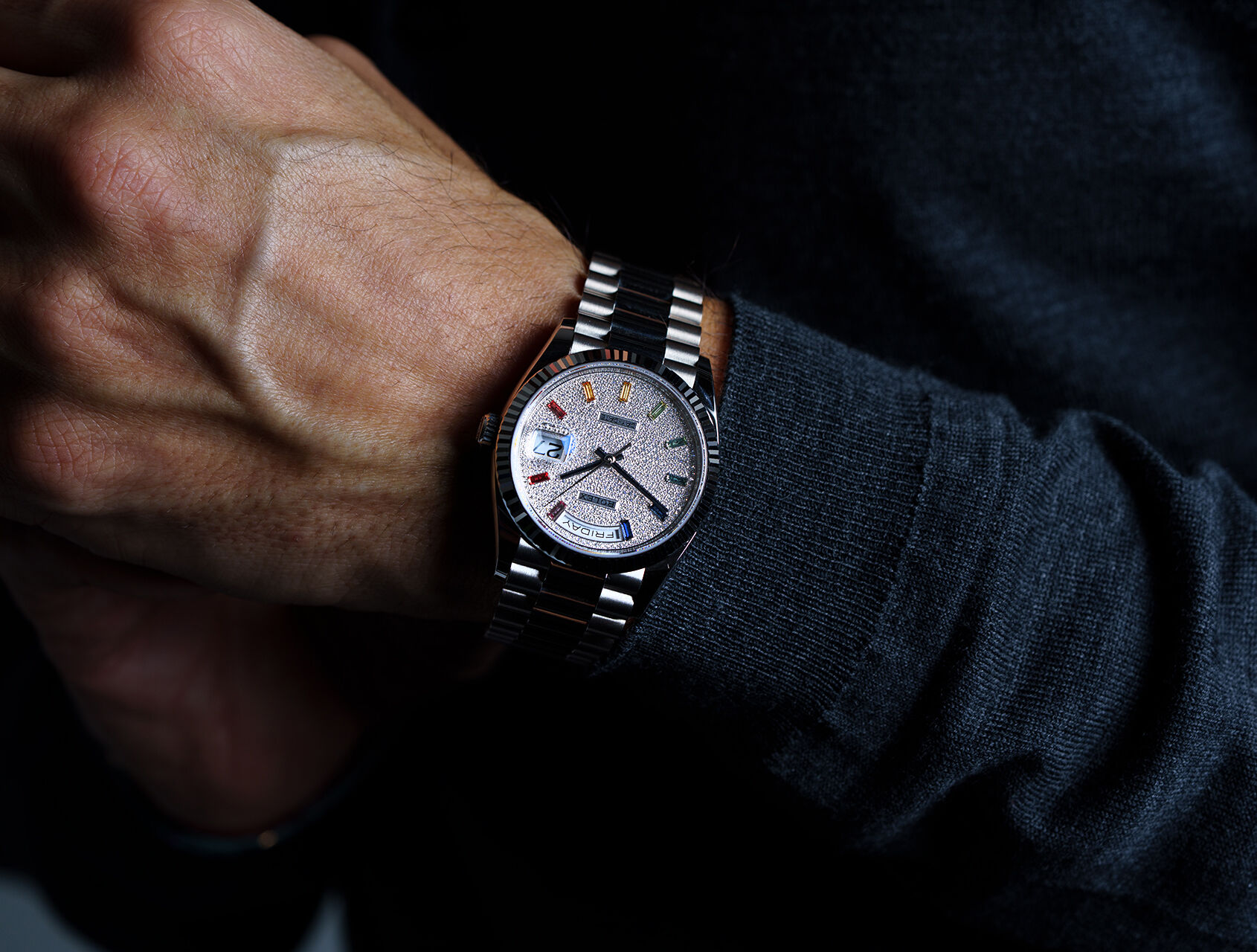 ref 128239 | 128239 - Pavé Rainbow | Rolex Day-Date