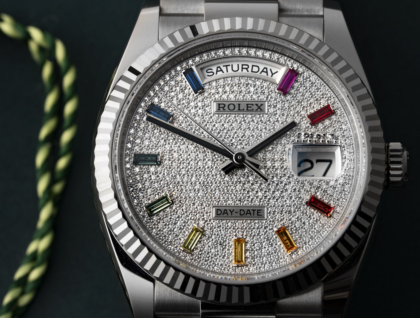 ref 128239 | 128239 - Pavé Rainbow | Rolex Day-Date