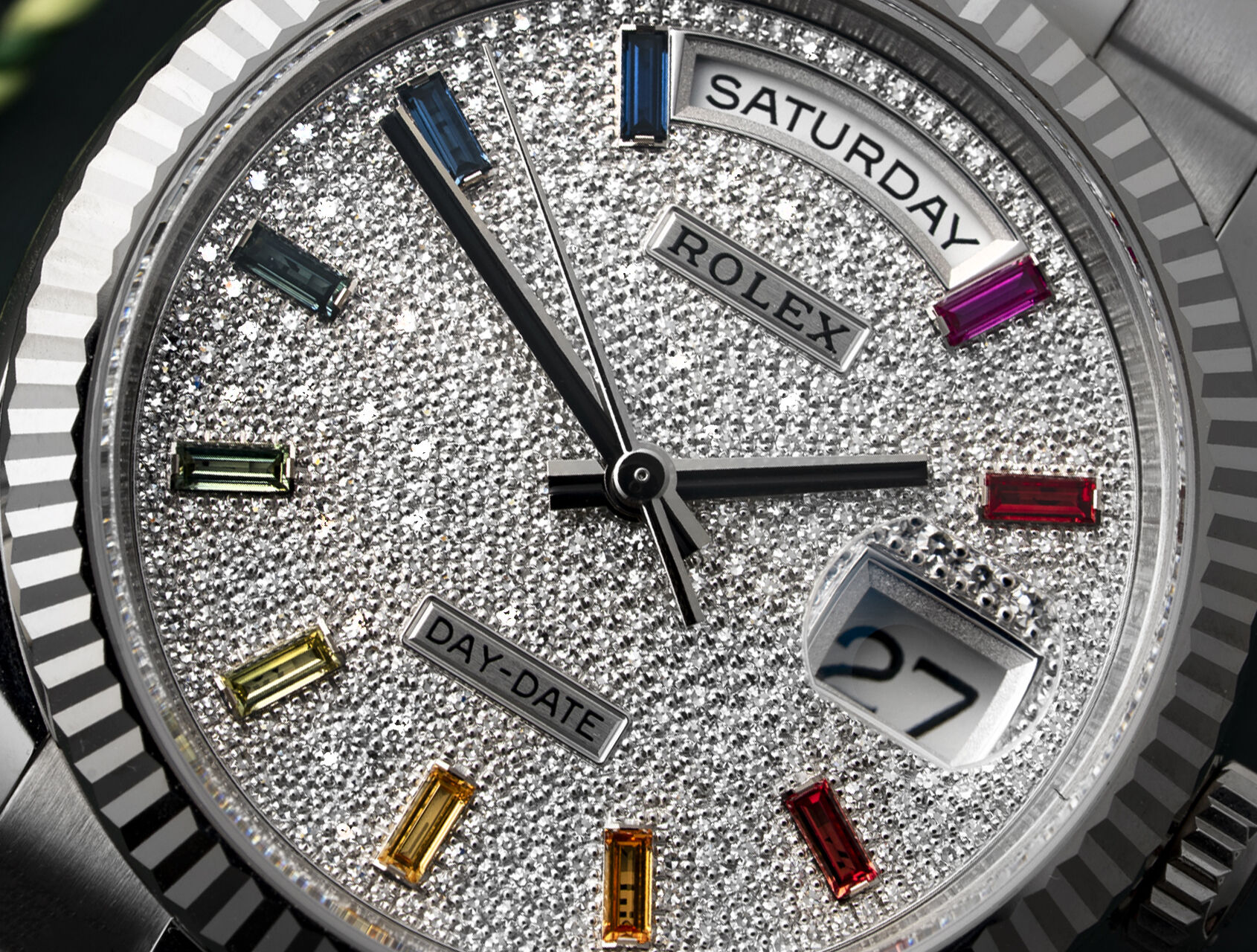 ref 128239 | 128239 - Pavé Rainbow | Rolex Day-Date