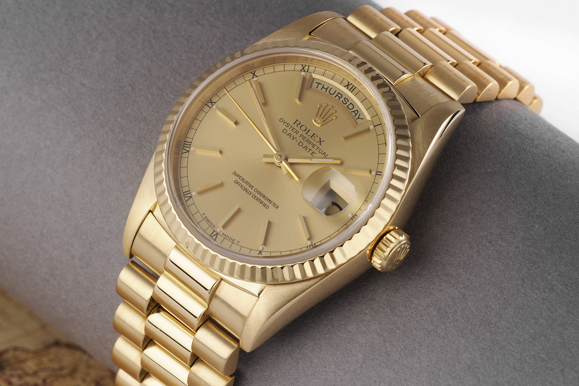 ref 18238 | 18ct Yellow Gold 'Box & Papers' | Rolex Day-Date