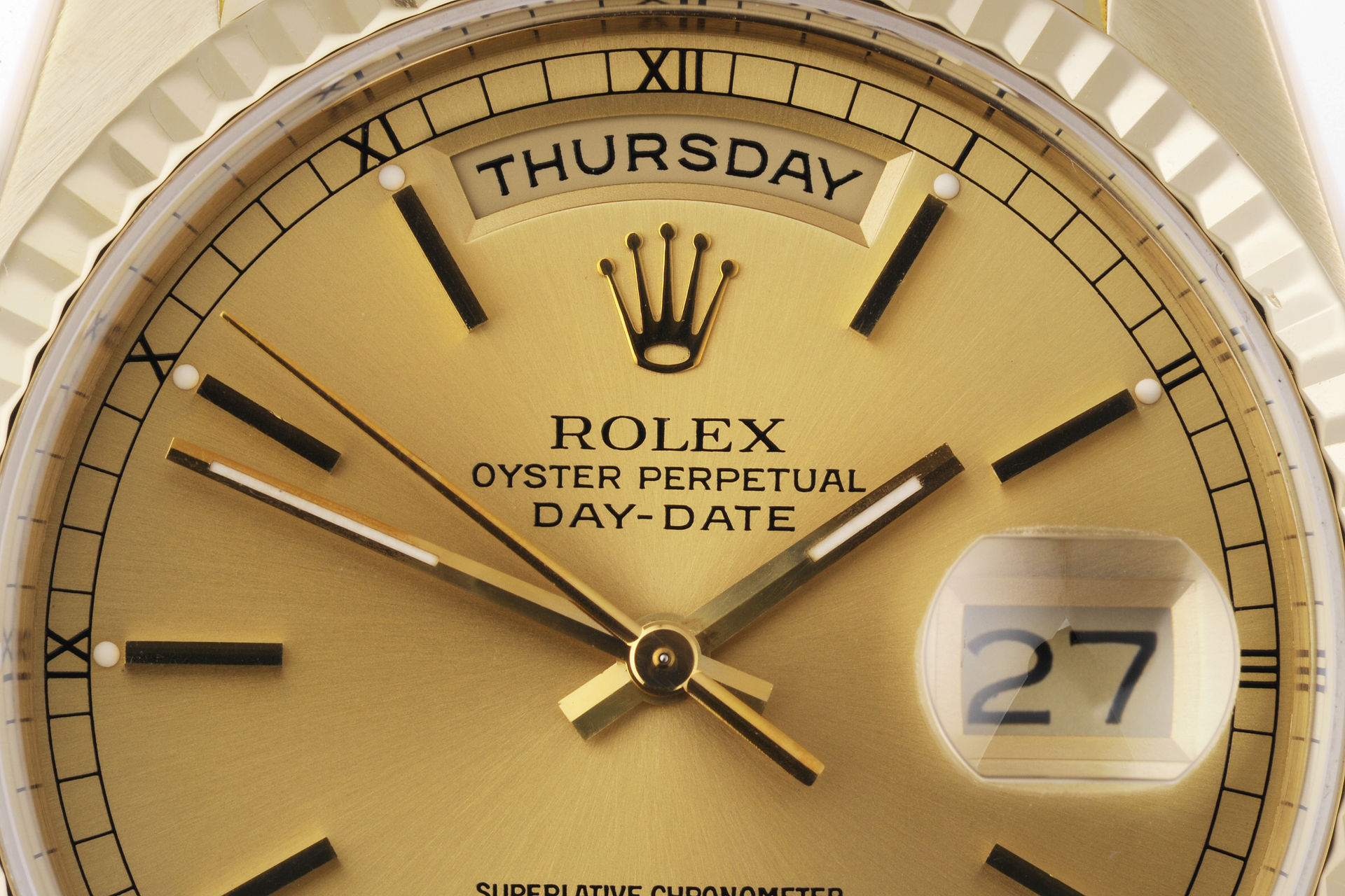 ref 18238 | 18ct Yellow Gold 'Box & Papers' | Rolex Day-Date