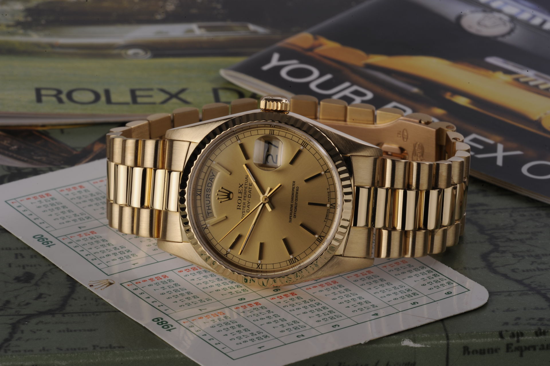 ref 18238 | 18ct Yellow Gold 'Box & Papers' | Rolex Day-Date