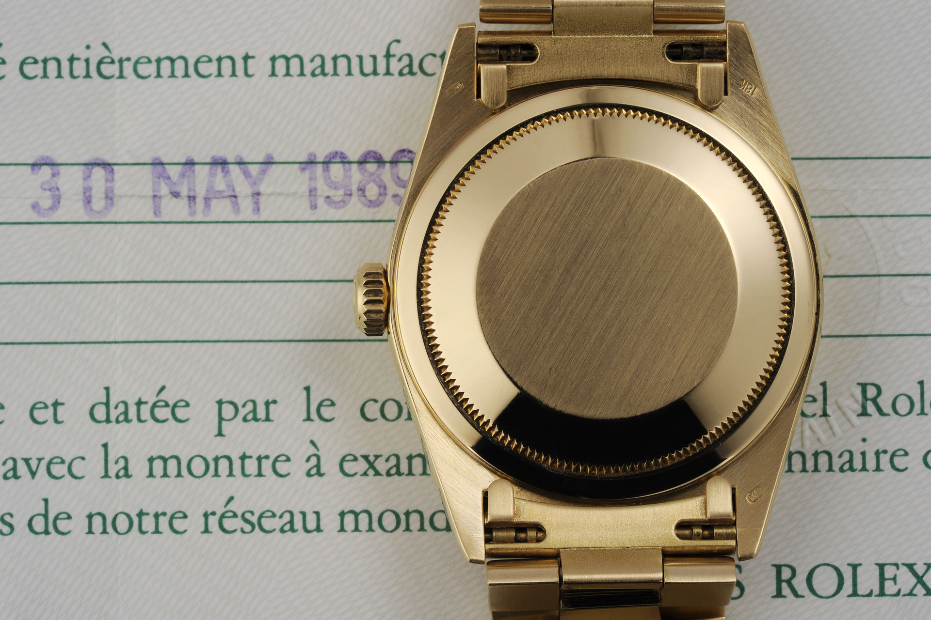 ref 18238 | 18ct Yellow Gold 'Box & Papers' | Rolex Day-Date