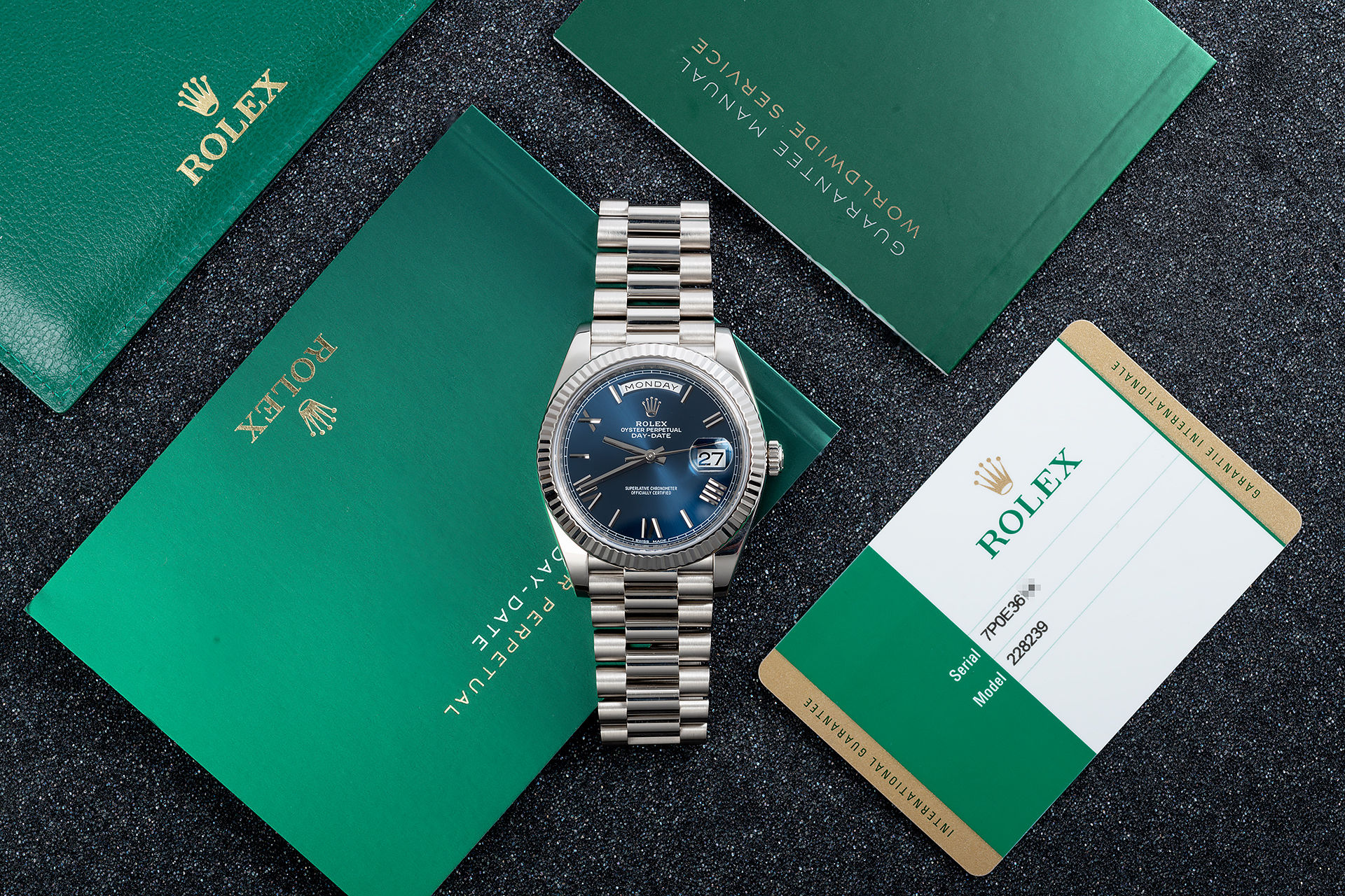 ref 228239 | 5 Year Warranty 'Blue Dial' | Rolex Day-Date