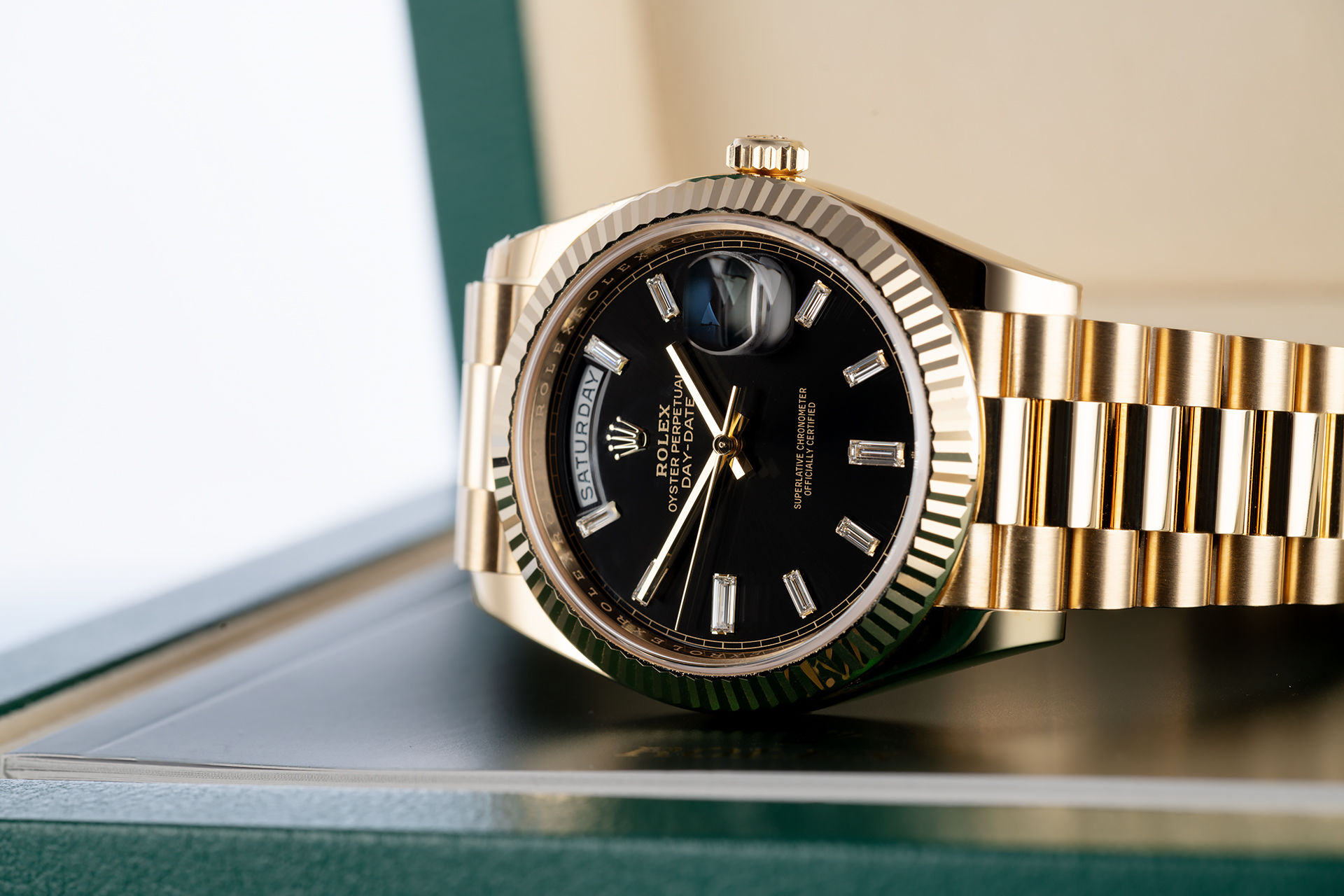 ref 228238 | 'Unworn' Baguette Dial | Rolex Day-Date