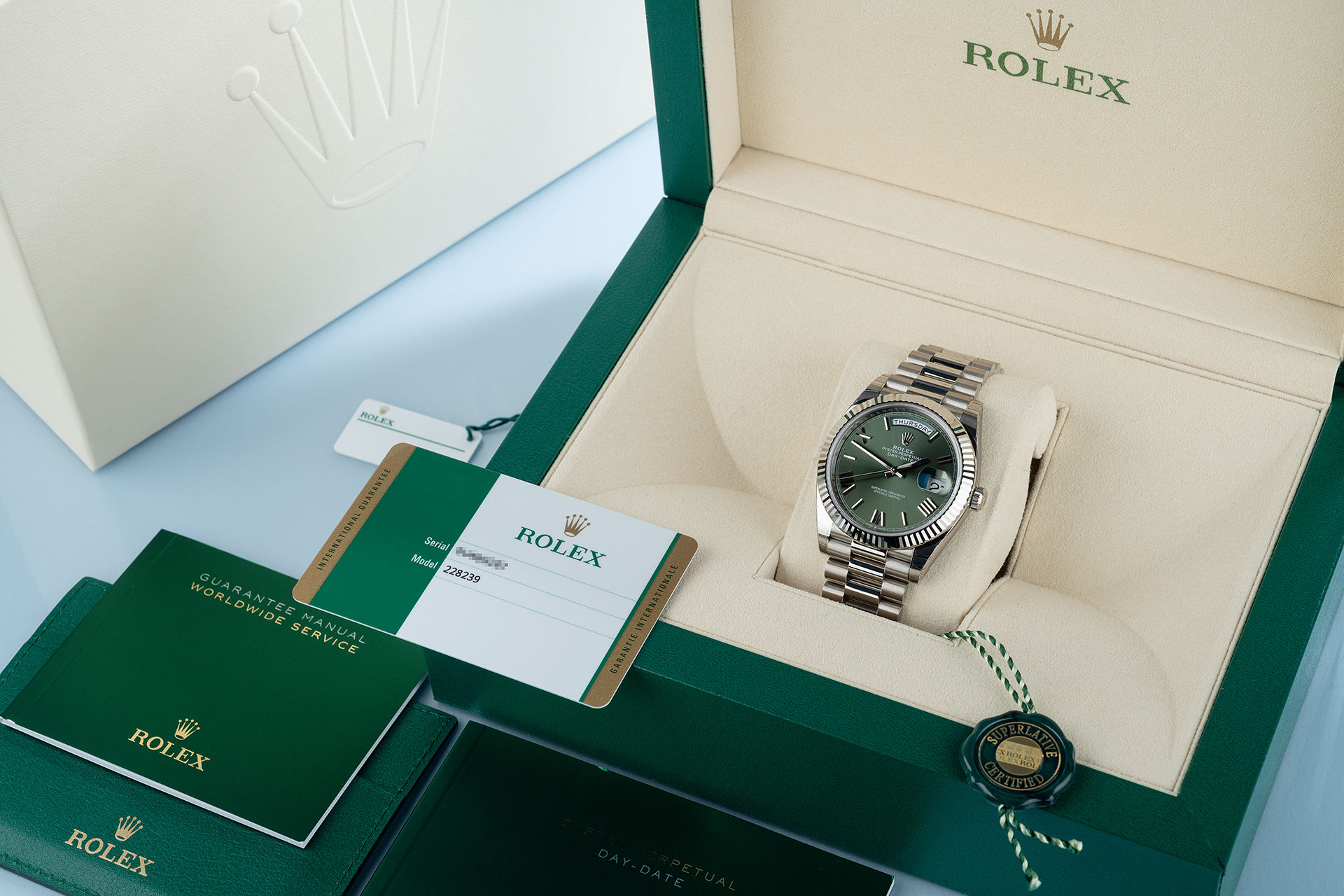 ref 228239 | 'Brand New' 18ct White Gold  | Rolex Day-Date