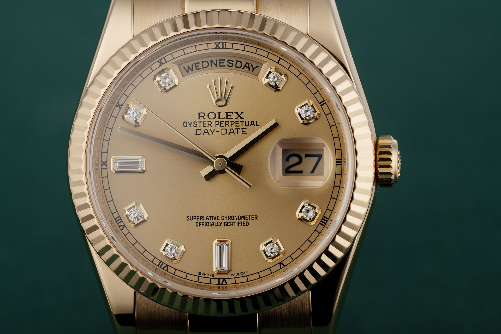 ref 118238 | Diamond Dial 'Full Set' | Rolex Day-Date