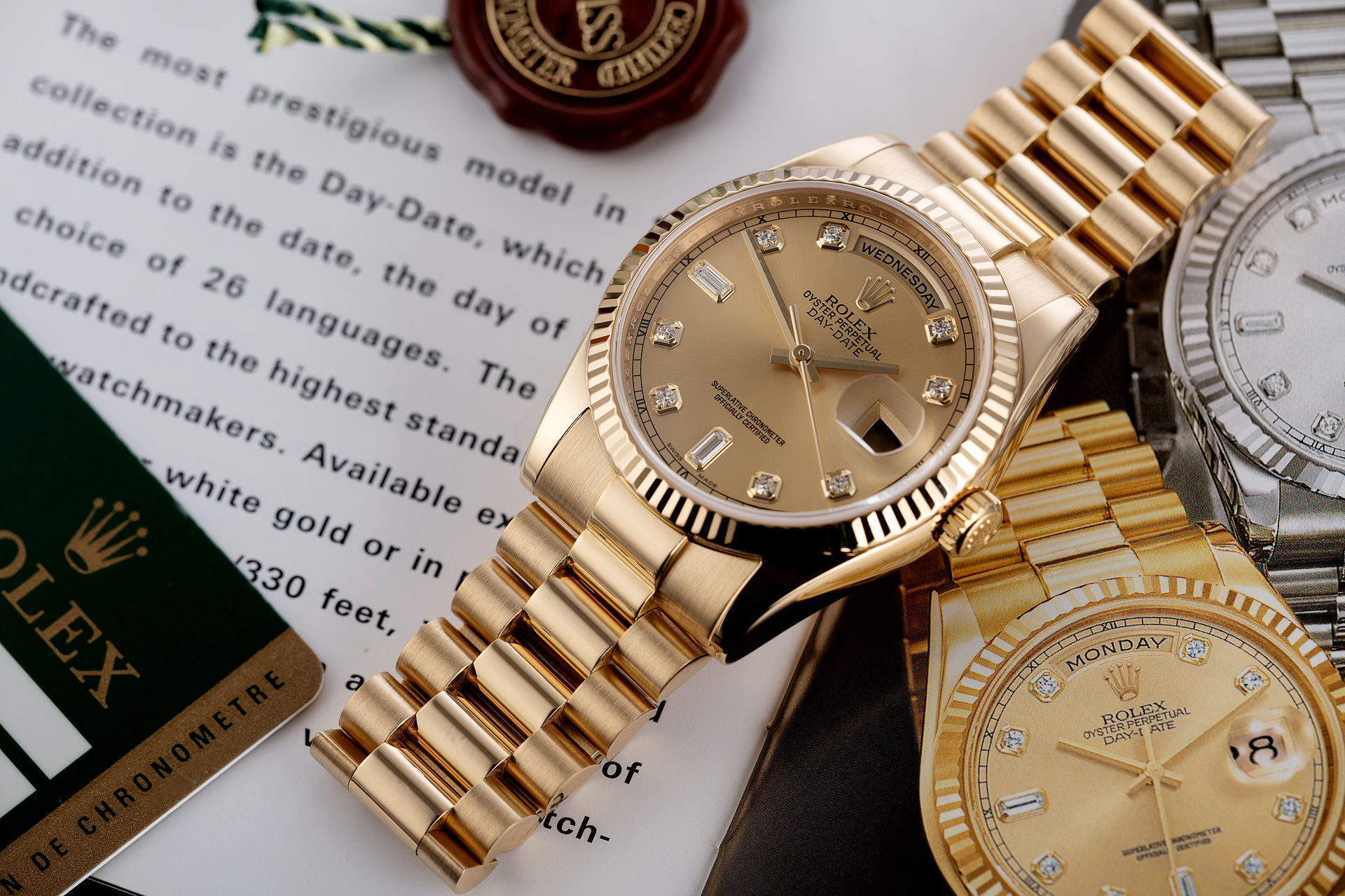 ref 118238 | Diamond Dial 'Full Set' | Rolex Day-Date