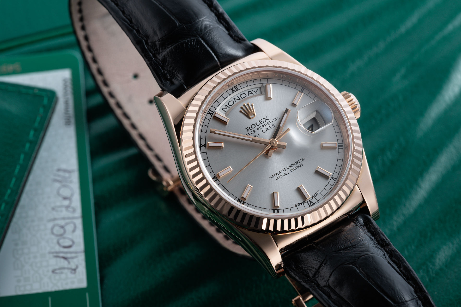 Everose Gold Box & Papers | ref 118135 | Rolex Day-Date