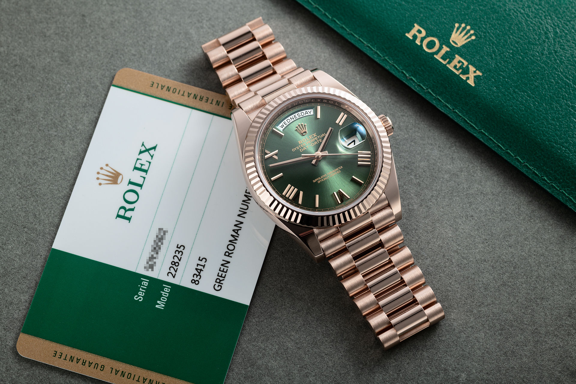 Everose Gold - Rolex Warranty | ref 228235 | Rolex Day-Date