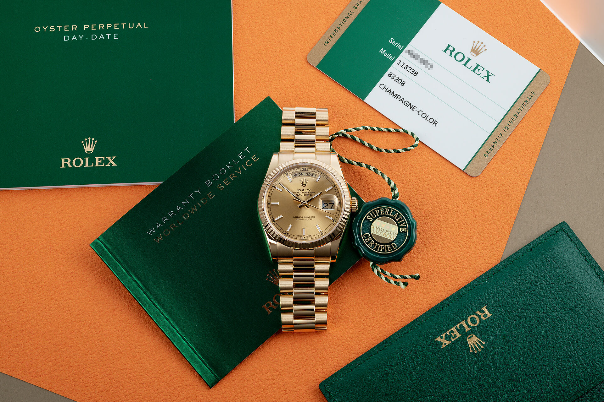 ref 118238 | Box & Certificate | Rolex Day-Date