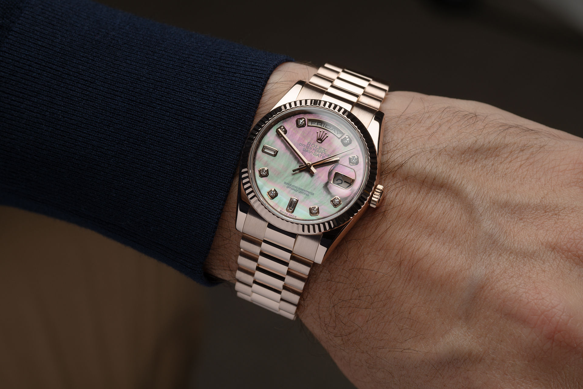 ref 118235 | Mother of Pearl Diamond Dial | Rolex Day-Date