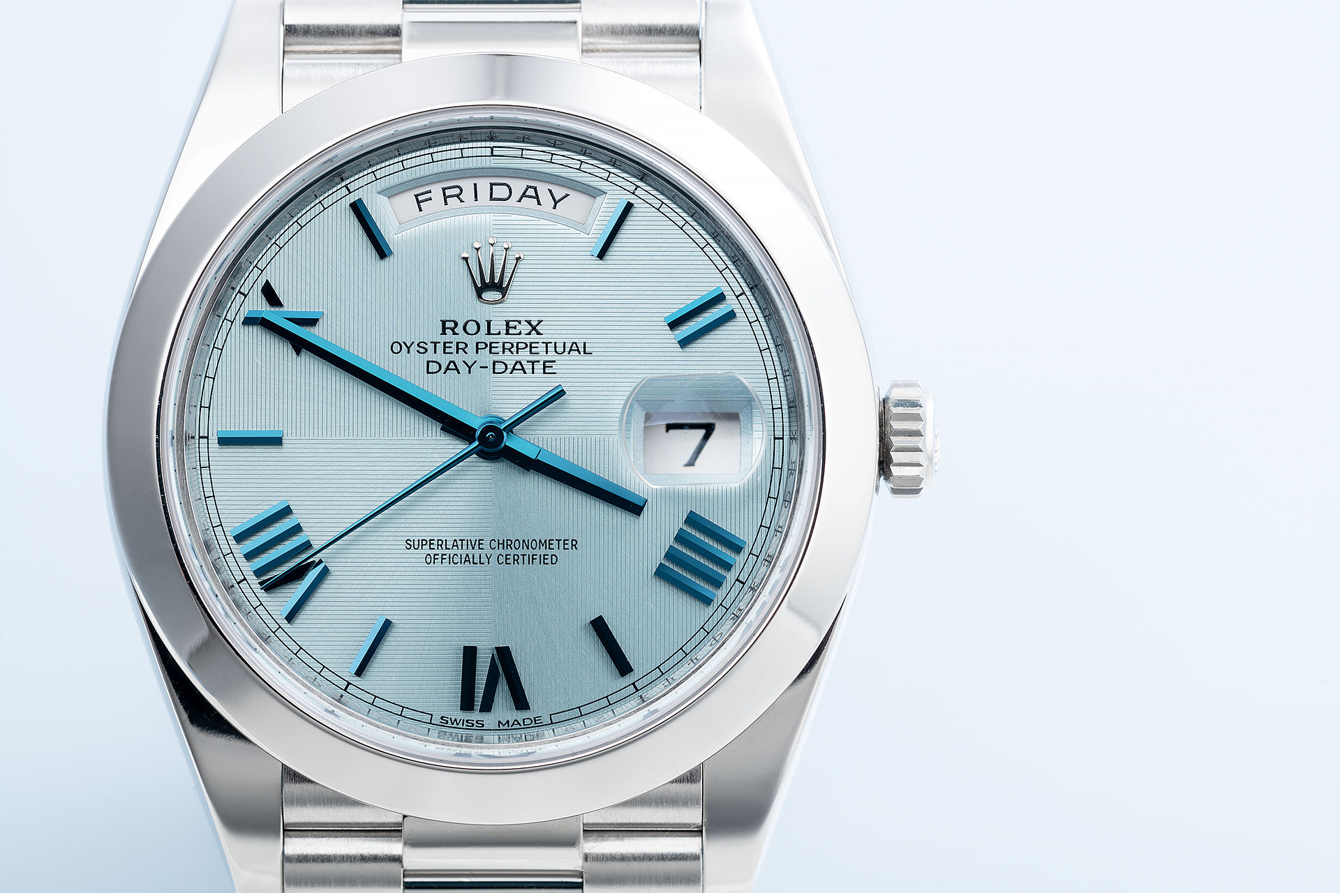 ref 228206 | Ice Blue '5 Year Warranty' | Rolex Day-Date