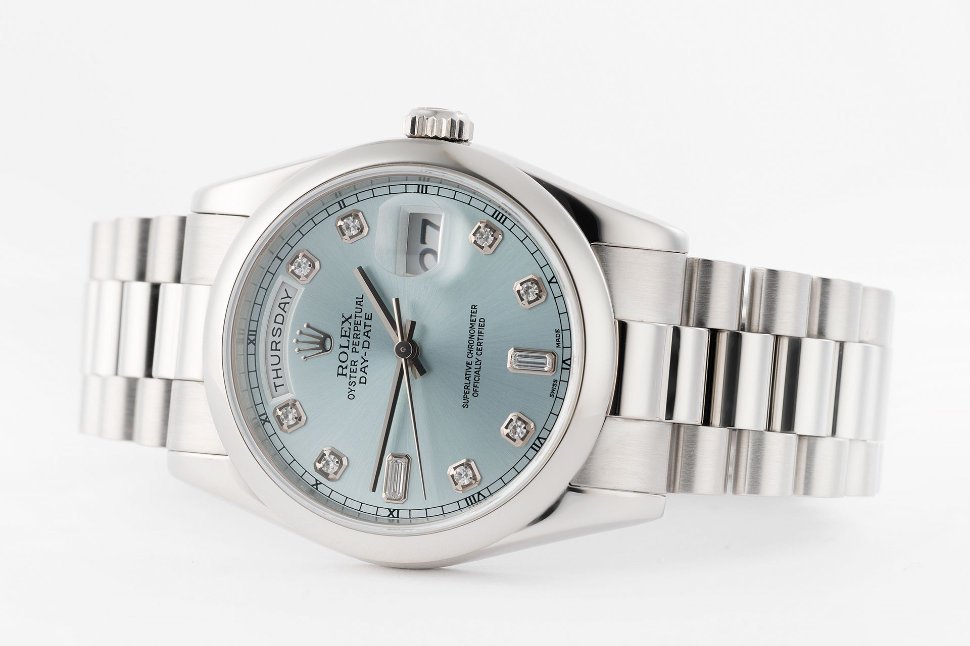 ref 118206 | Ice Blue Diamond Dial | Rolex Day-Date