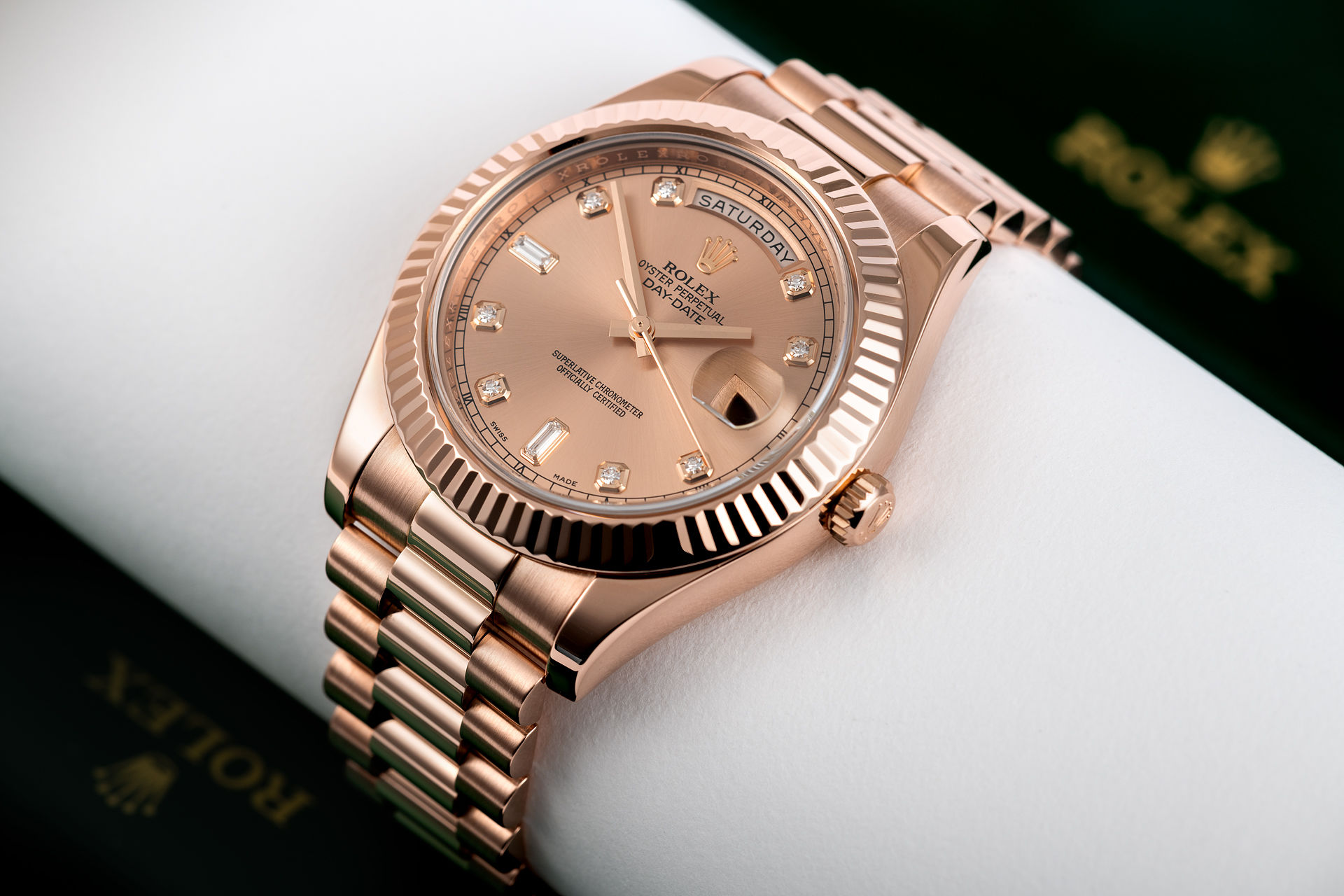 ref 218235 | 41mm Everose Diamond Dial | Rolex Day-Date II