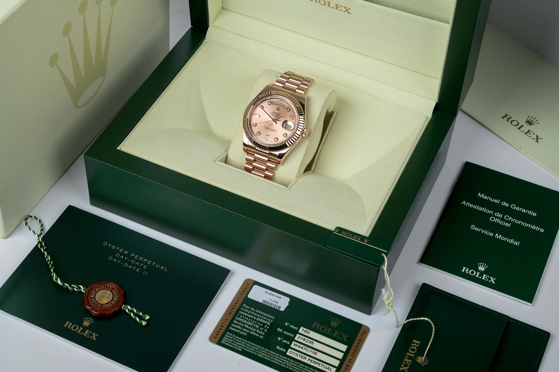 ref 218235 | 41mm Everose Diamond Dial | Rolex Day-Date II