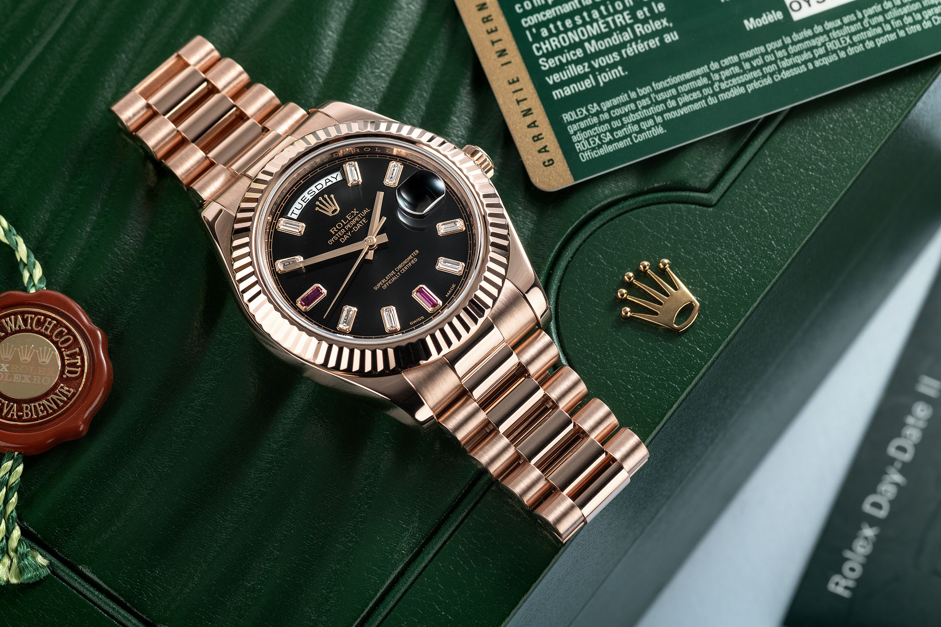 41mm Rose Gold "Full Set" | ref 218235 | Rolex Day-Date II