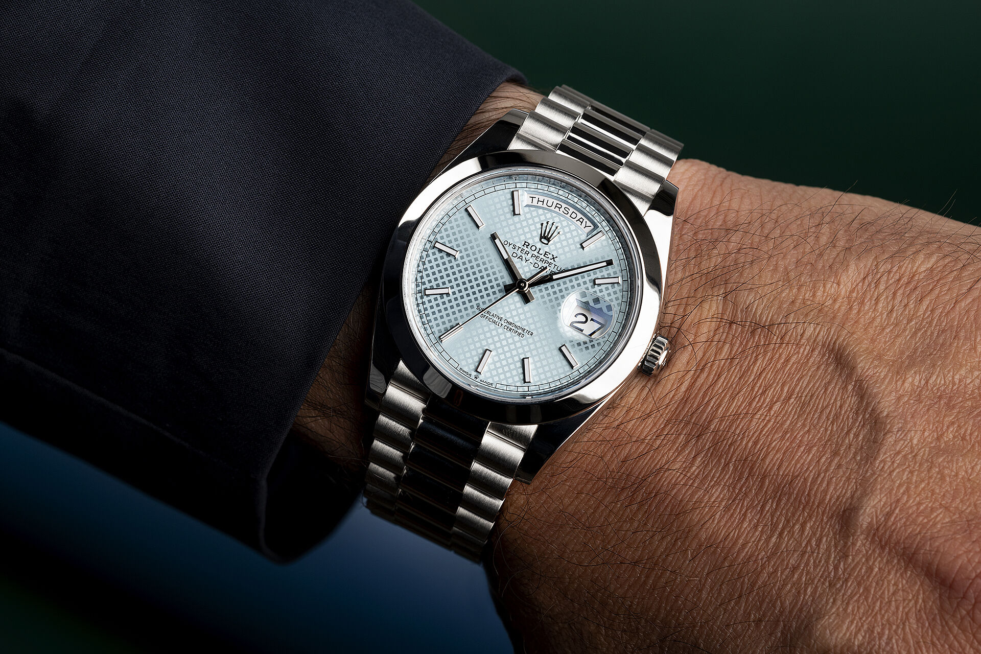 ref 228206 | 'New card' Motif Dial | Rolex Day-Date