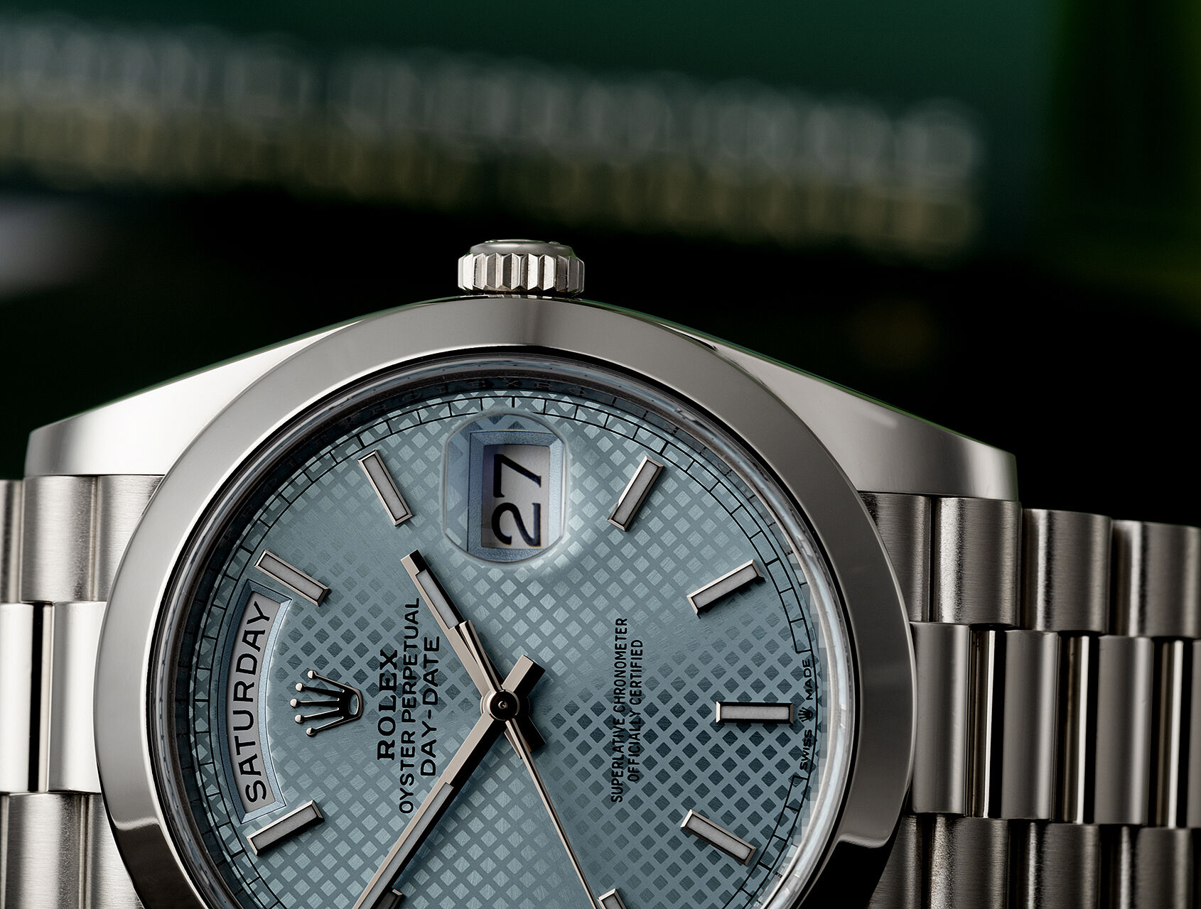 ref 228206 | 'New card' Motif Dial | Rolex Day-Date