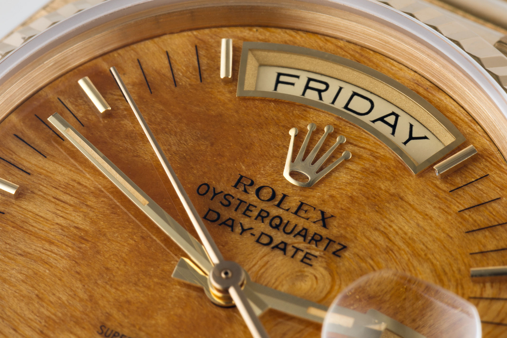 ref 19018 | Oyster Quartz - Rare Wood Dial | Rolex Day-Date