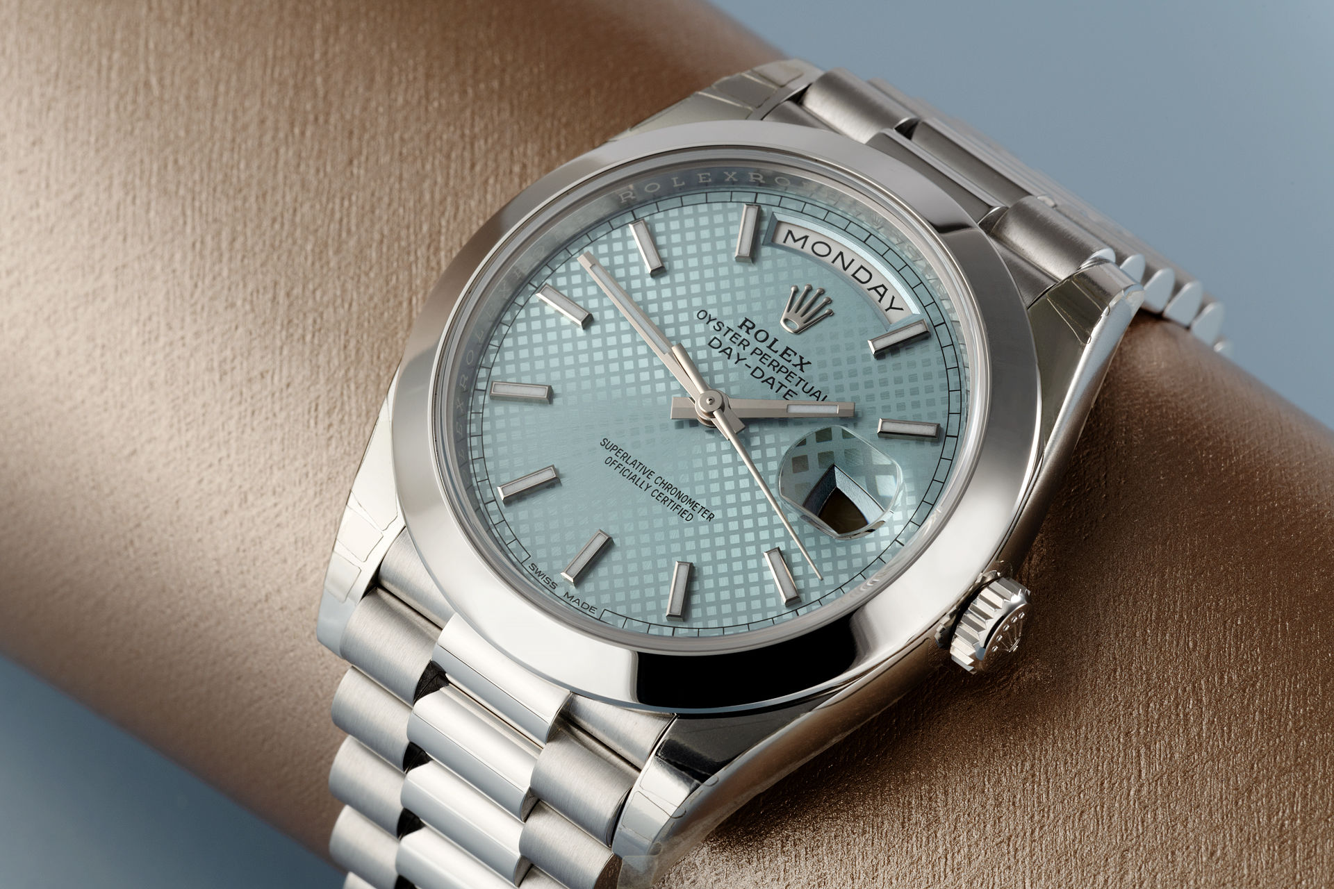 ref 228206 | Platinum 'Ice Blue Dial' | Rolex Day-Date