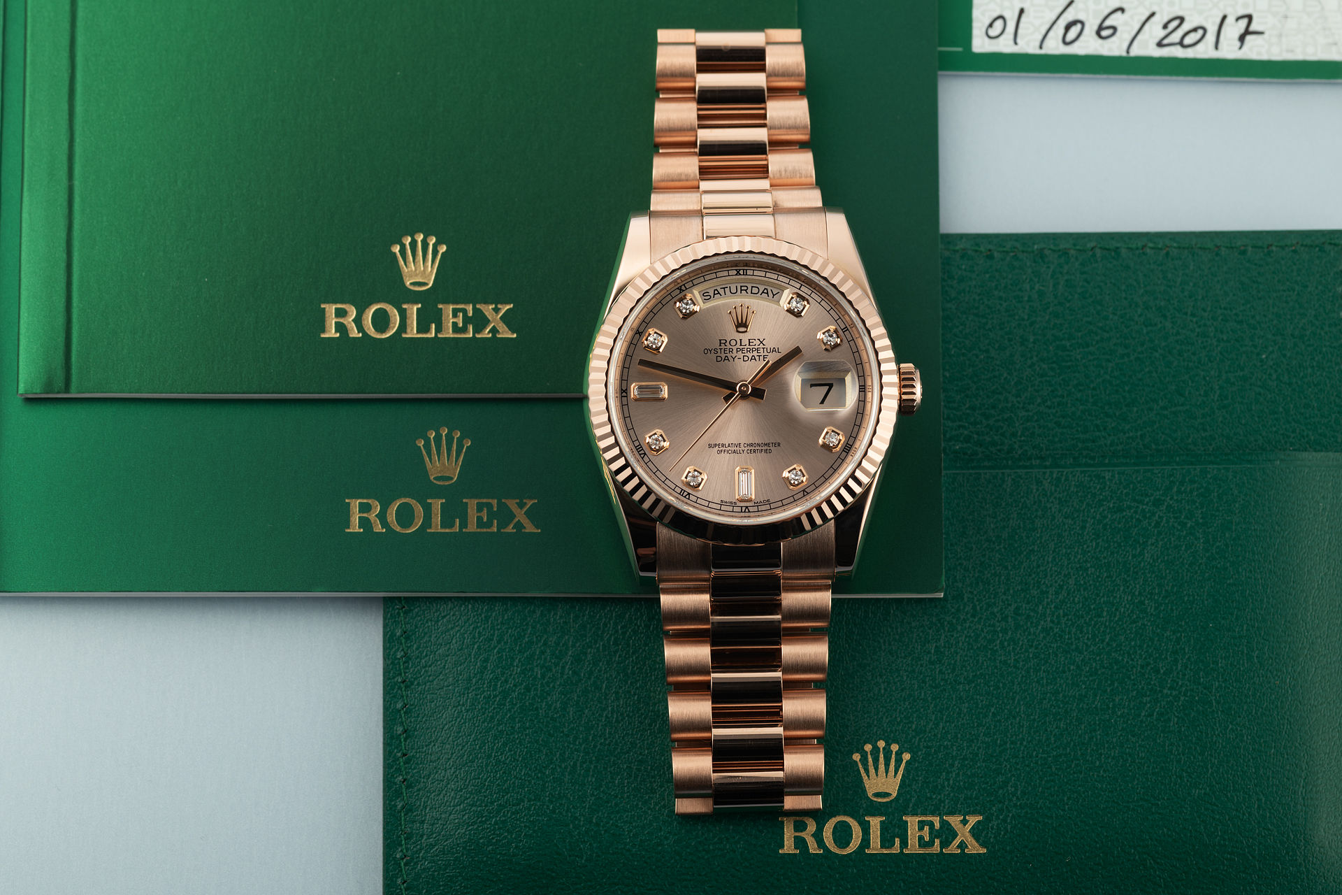Rose Gold "Diamond Dial"  | ref 118235 | Rolex Day-Date