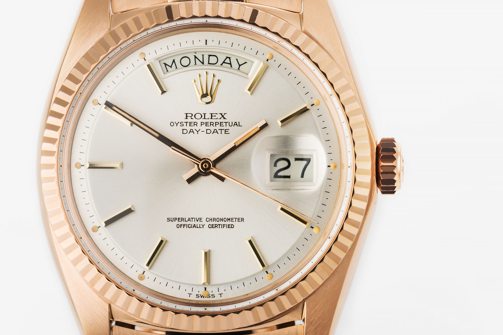 ref 1803 | Rose Gold 'Rolex Warranty' | Rolex Day-Date