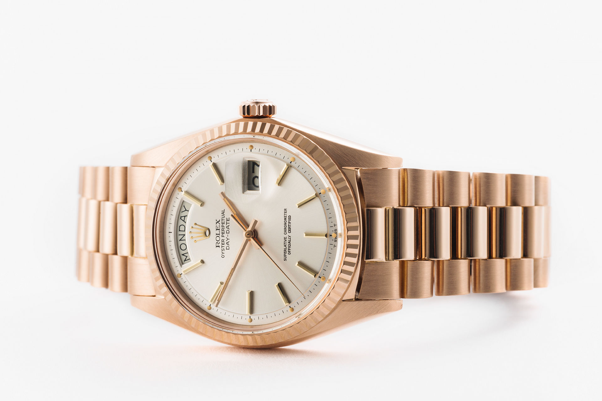 ref 1803 | Rose Gold 'Rolex Warranty' | Rolex Day-Date