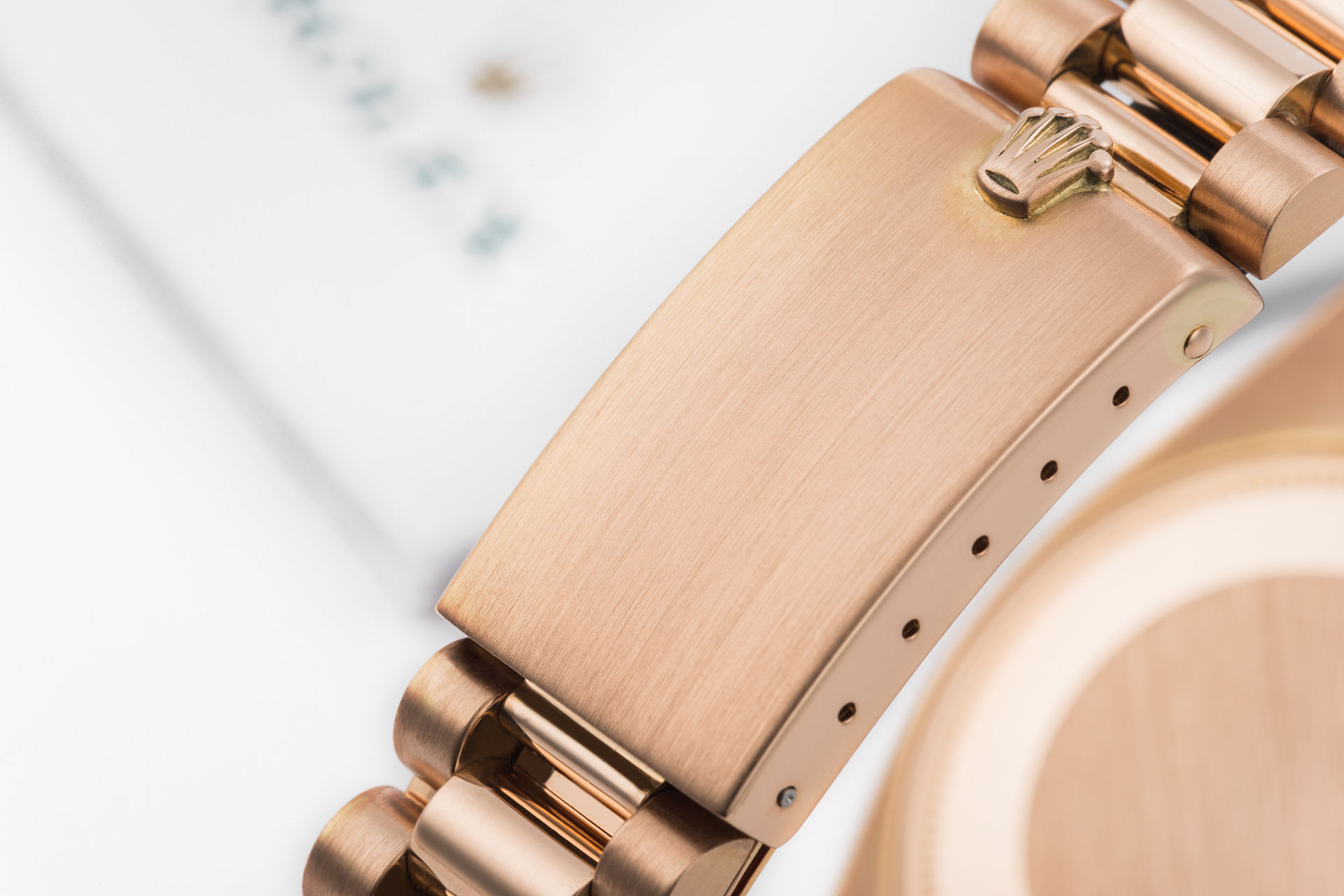 ref 1803 | Rose Gold 'Rolex Warranty' | Rolex Day-Date