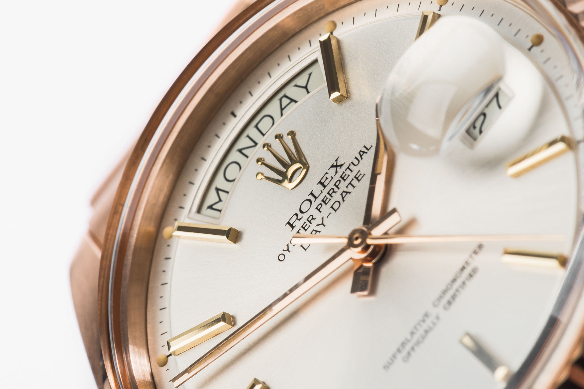 ref 1803 | Rose Gold 'Rolex Warranty' | Rolex Day-Date