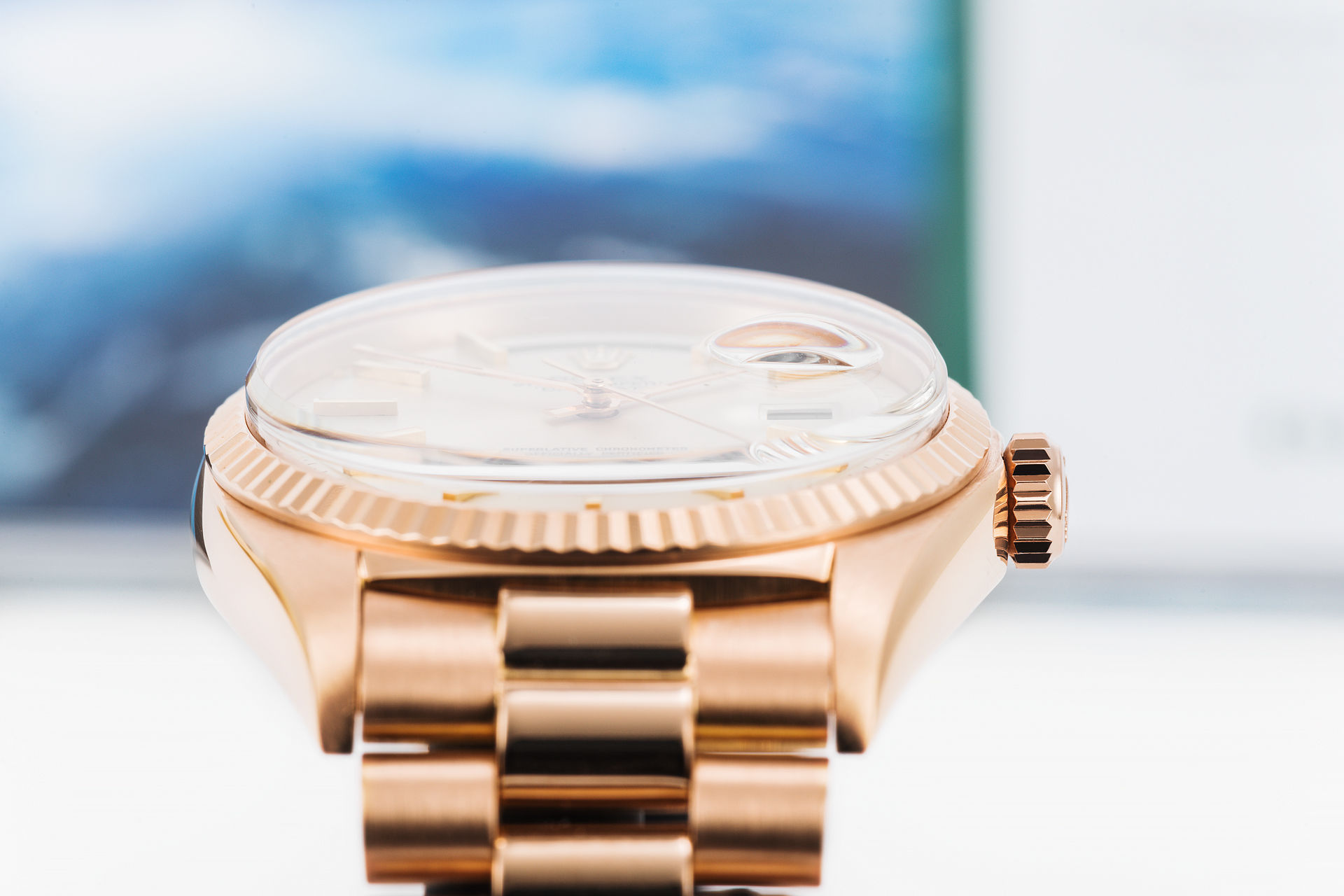 ref 1803 | Rose Gold 'Rolex Warranty' | Rolex Day-Date