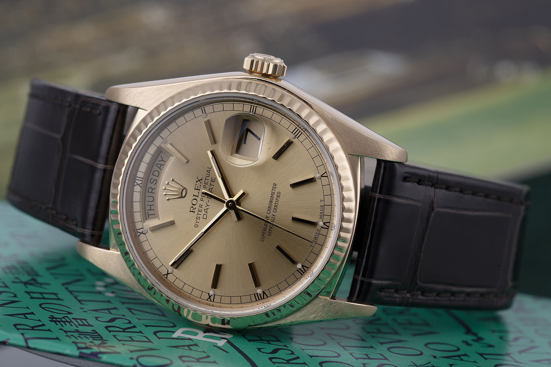 ref 18038 | Early Sapphire Glass Model | Rolex Day-Date