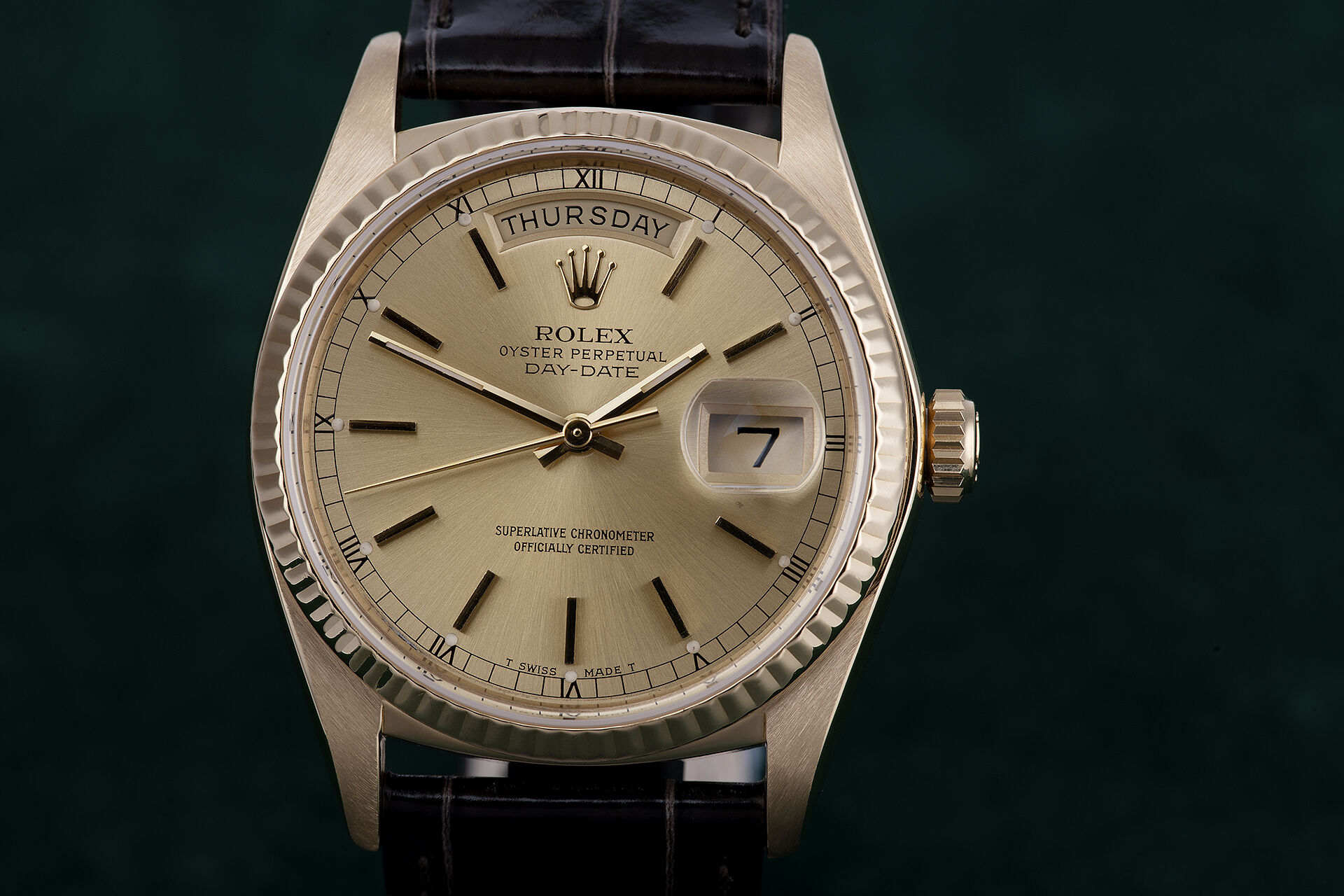 ref 18038 | Early Sapphire Glass Model | Rolex Day-Date