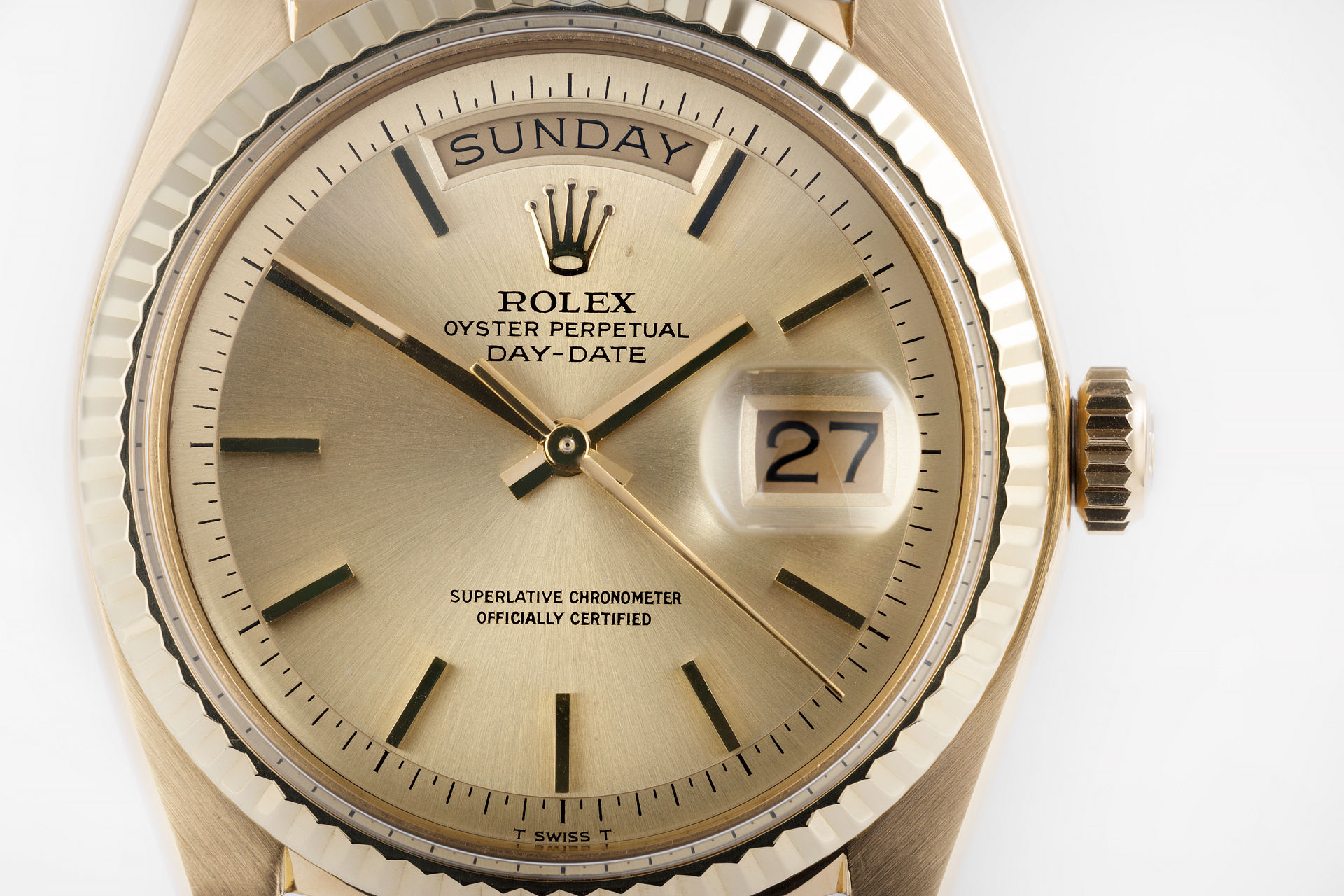 ref 1803 | Yellow Gold 'Pie Pan' | Rolex Day-Date