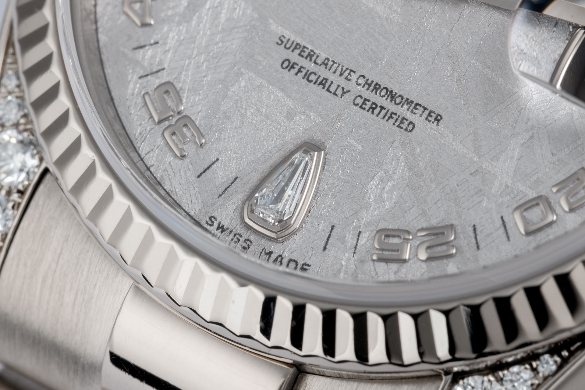 ref 118339 | White Gold - 'Meteorite Diamond Dial' | Rolex Day-Date