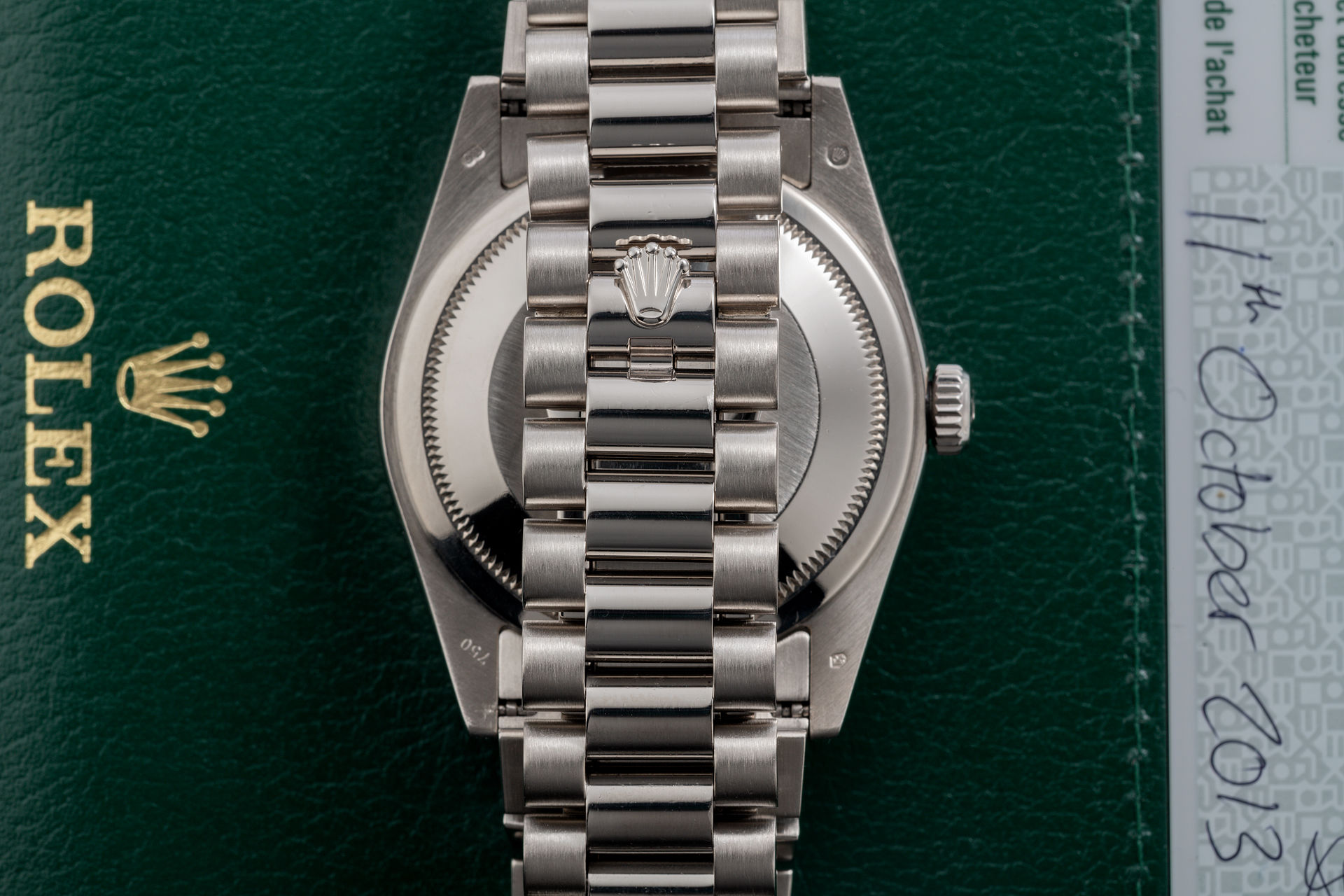 ref 118339 | White Gold - 'Meteorite Diamond Dial' | Rolex Day-Date