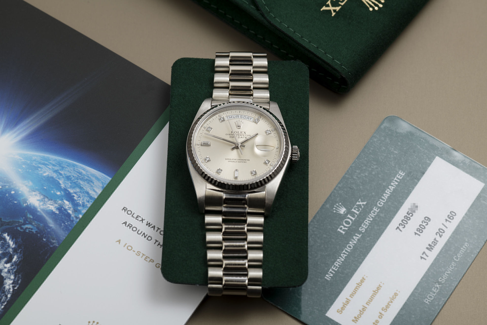 ref 18039 | 'Rolex Service Warranty' | Rolex Day-Date