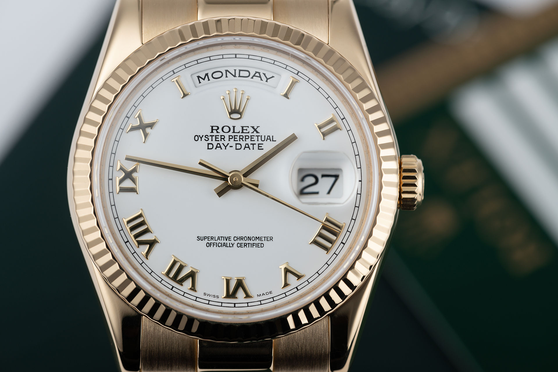 ref 118238 | Yellow Gold 'Box & Certificate' | Rolex Day-Date