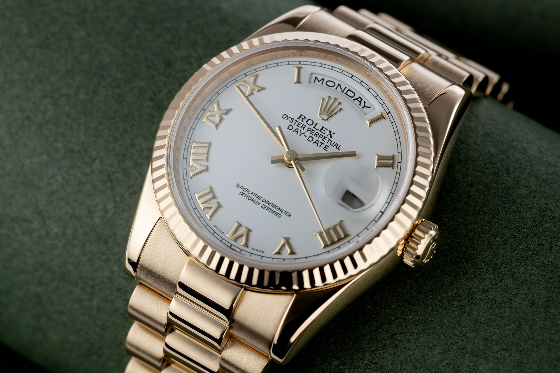 ref 118238 | Yellow Gold 'Box & Certificate' | Rolex Day-Date