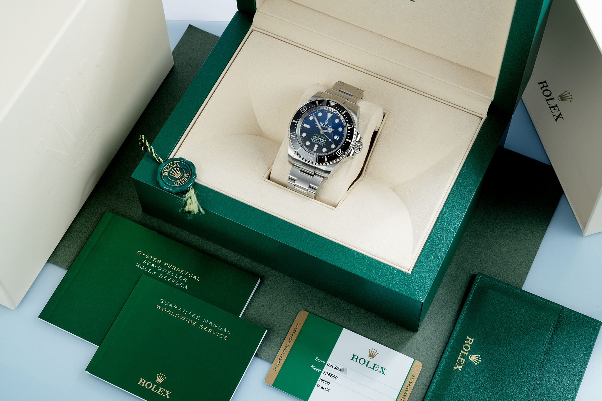 ref 126660 | 5 Year Warranty '3235' | Rolex Deepsea D-Blue